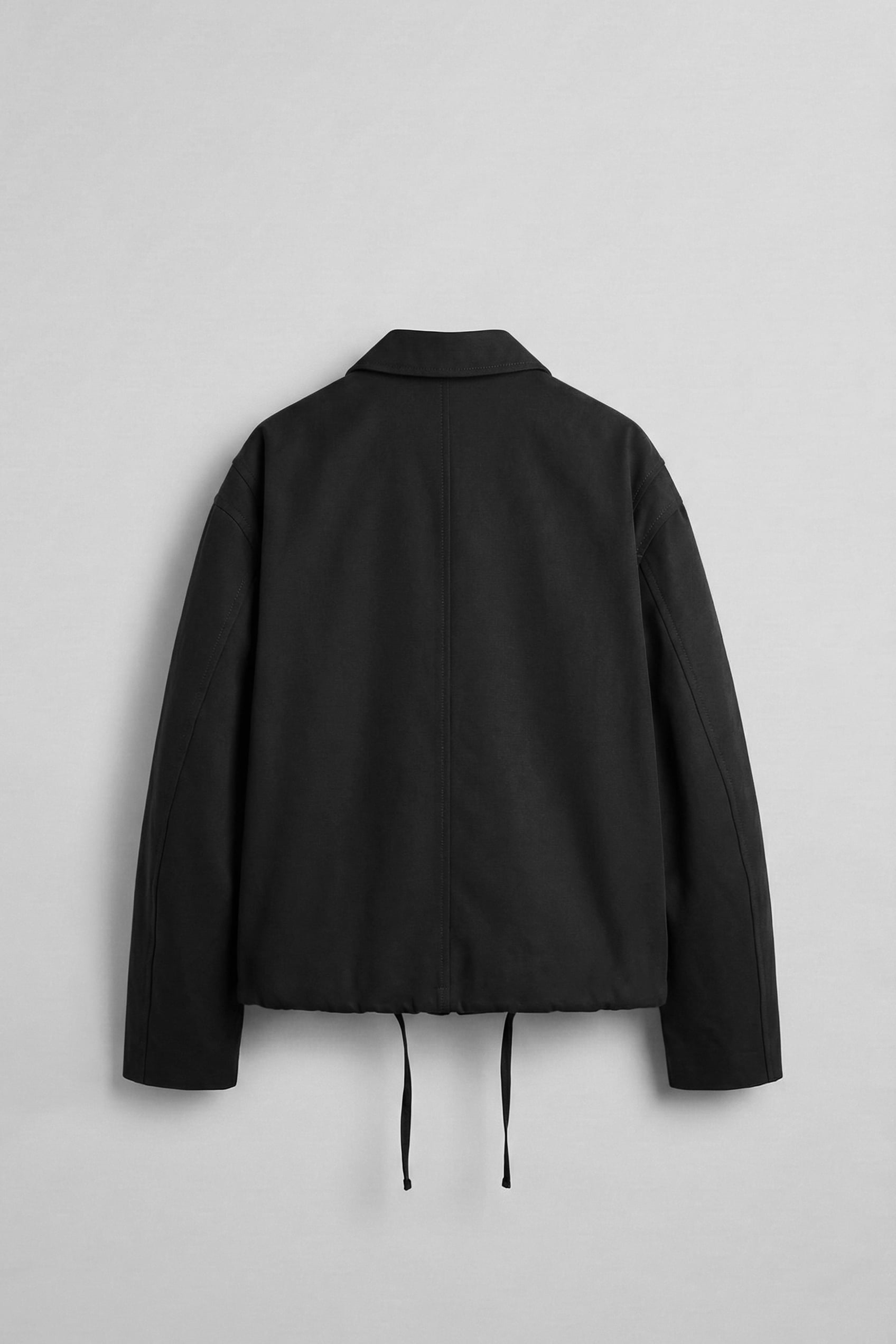 Erkek Kore Oversize Casual Bomber Ceket Siyah