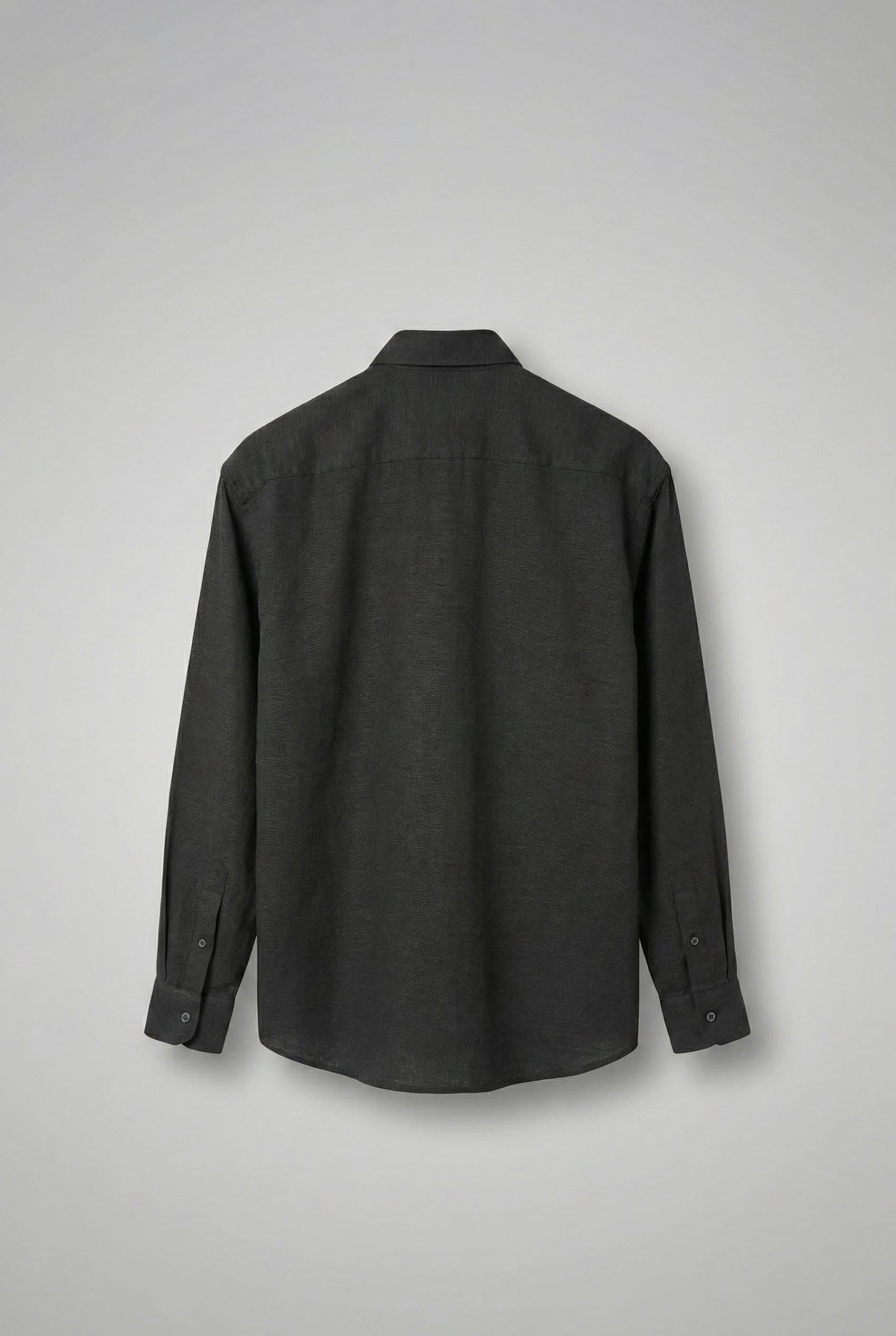 Erkek Oversize Basic Rahat Gömlek Siyah