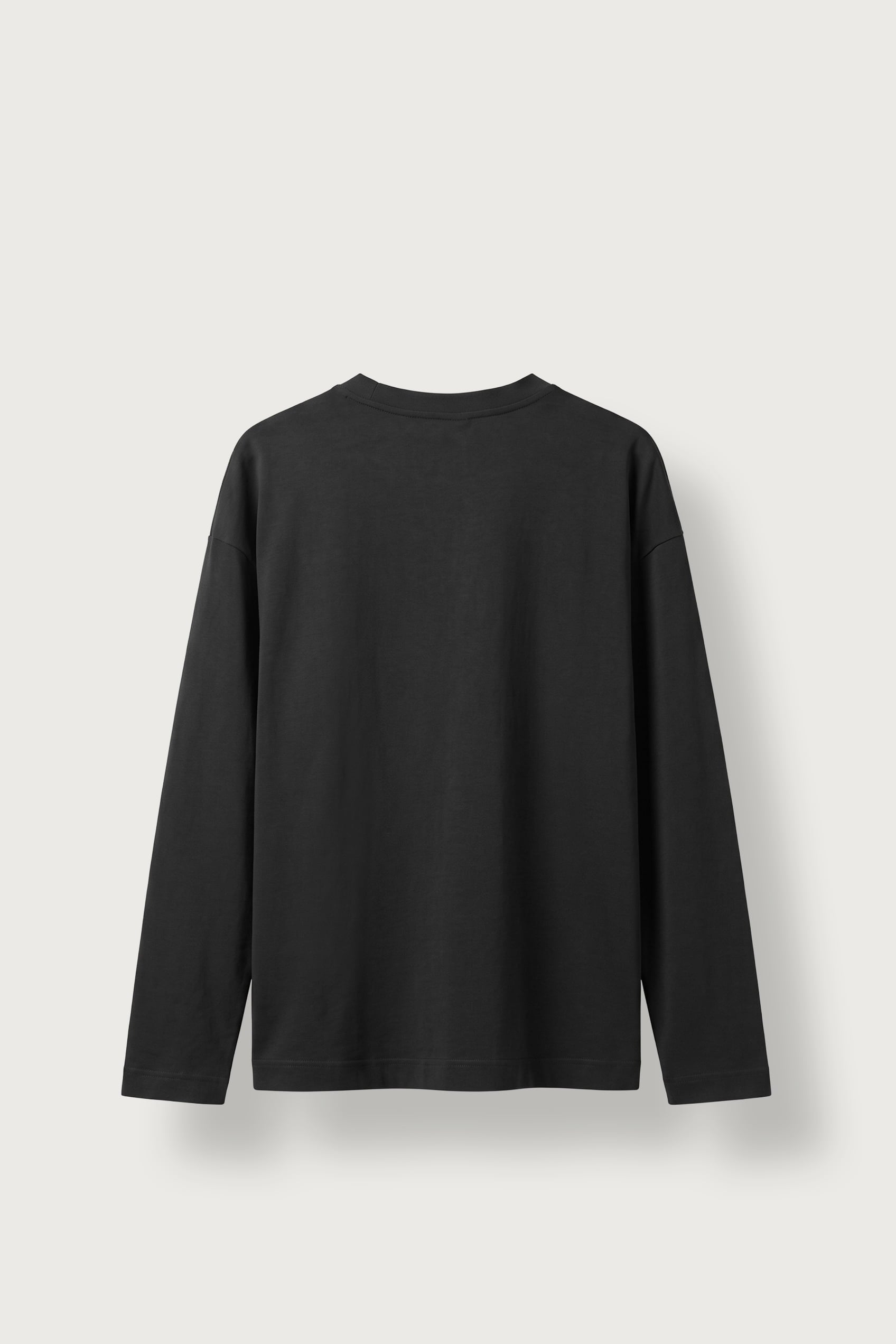Erkek Oversize Bisiklet Yaka Yumuşak Dokulu Sweatshirt Siyah