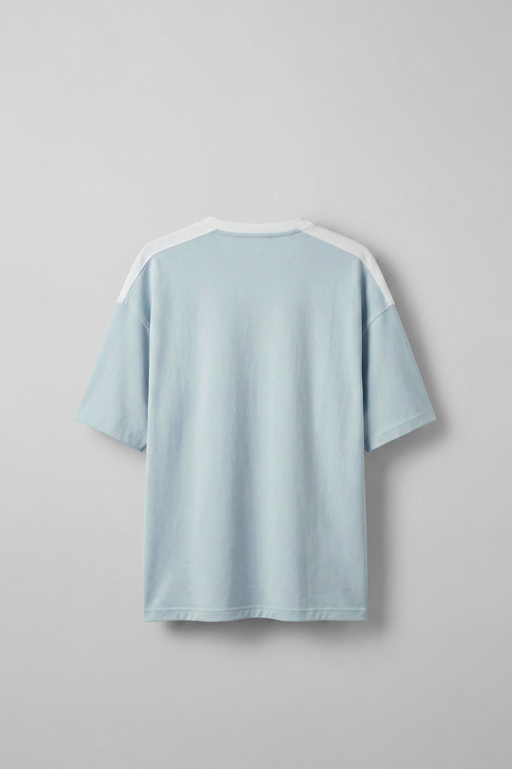 Erkek Oversize Nakışlı Ülke Temalı Forma T-Shirt Bebek Mavi