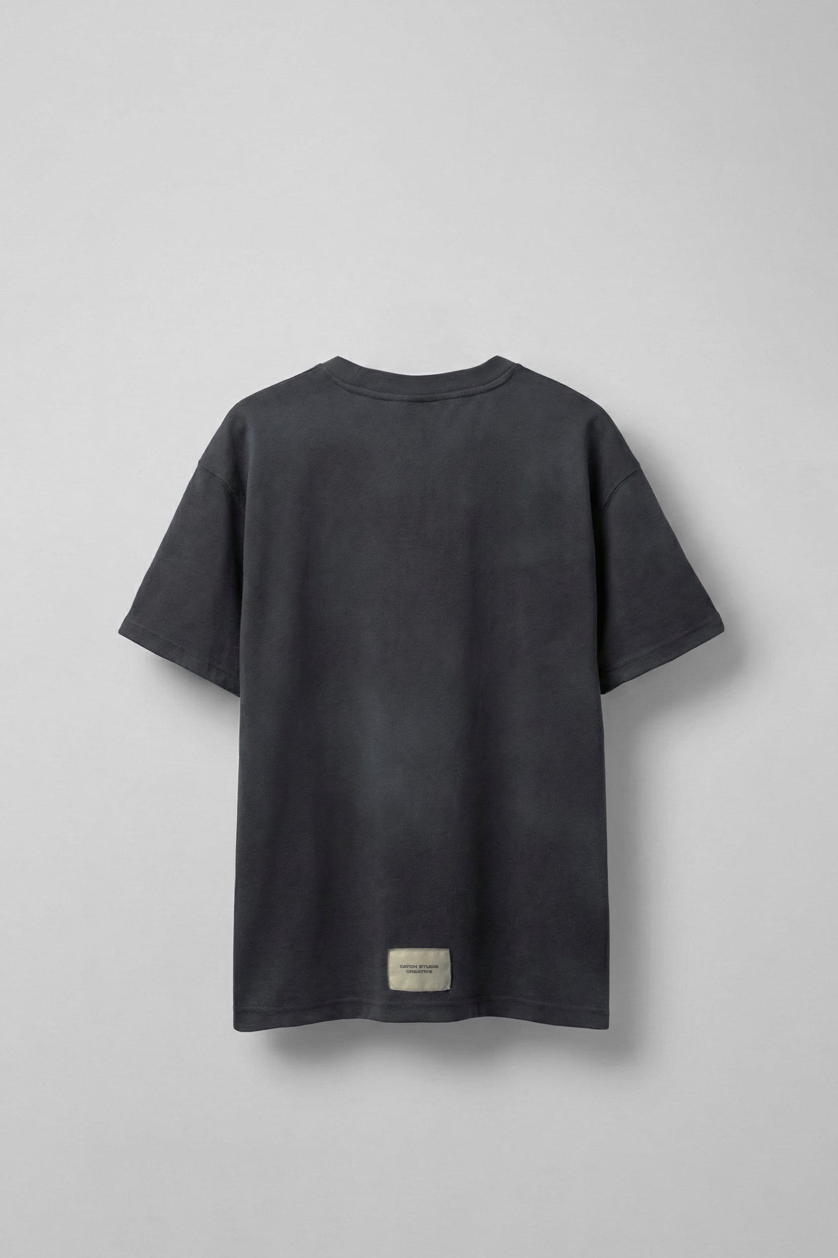 Erkek Oversize Yıkamalı Pamuklu Basic T-Shirt Siyah