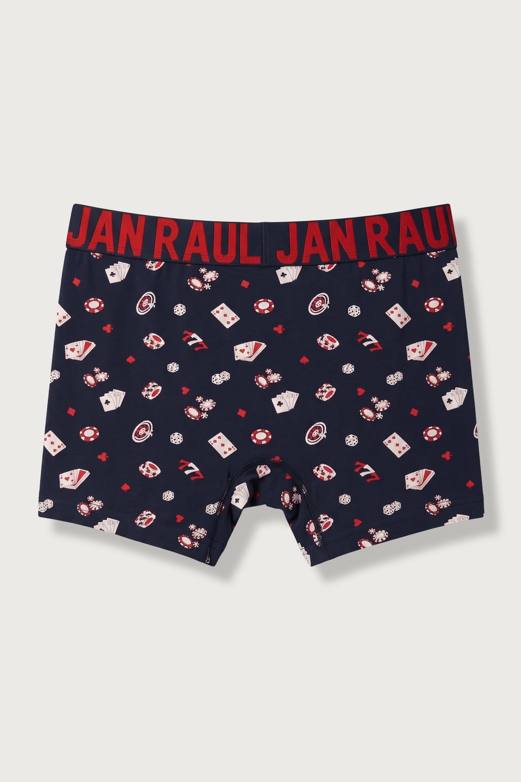 Erkek Pamuklu Desenli Boxer Lacivert