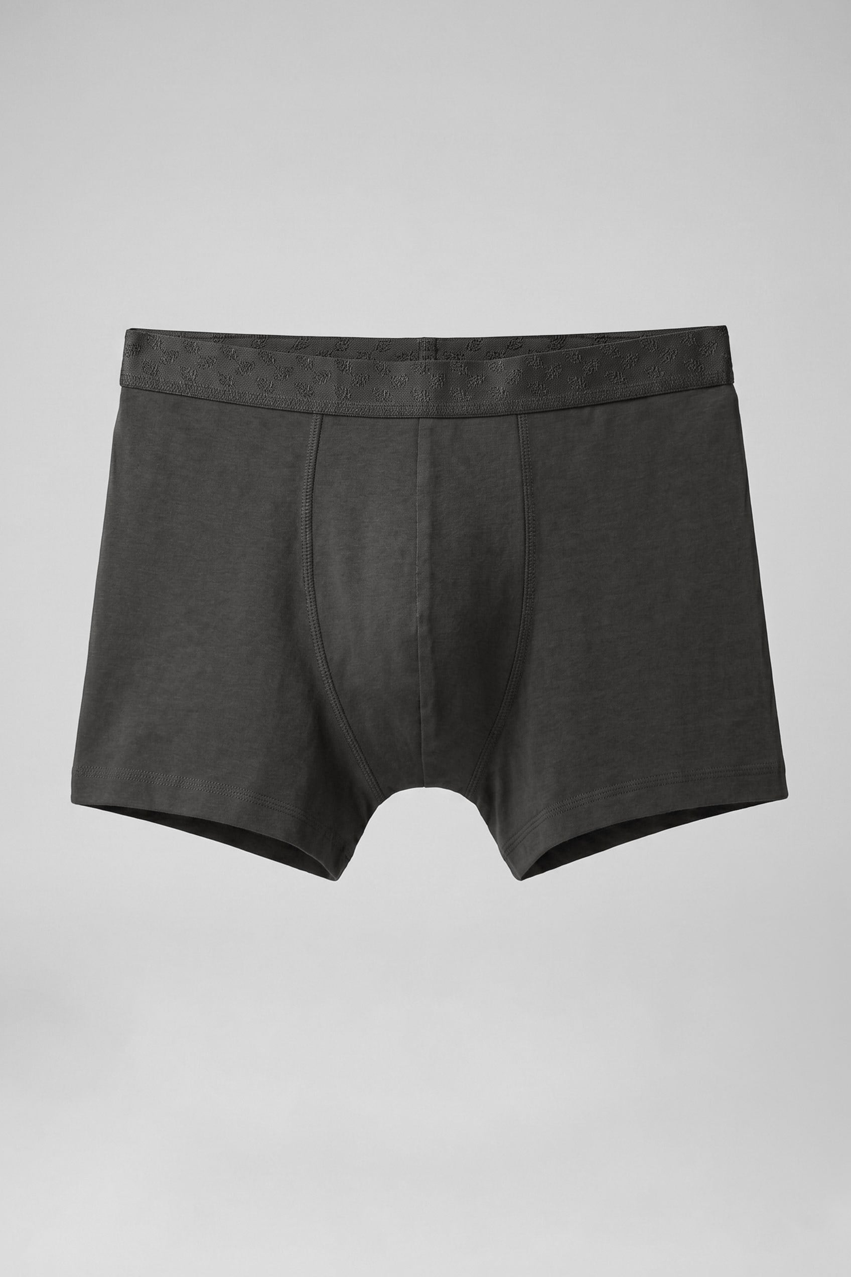 Erkek Pamuklu Modal Lastikli Boxer Füme