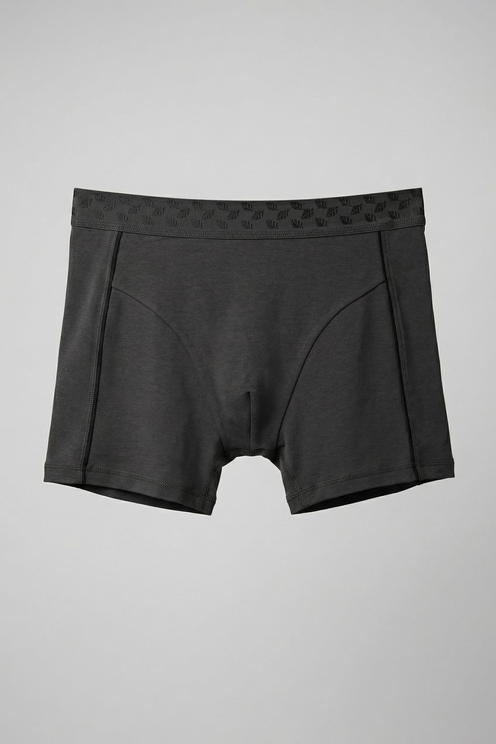 Erkek Pamuklu Modal Lastikli Boxer Füme