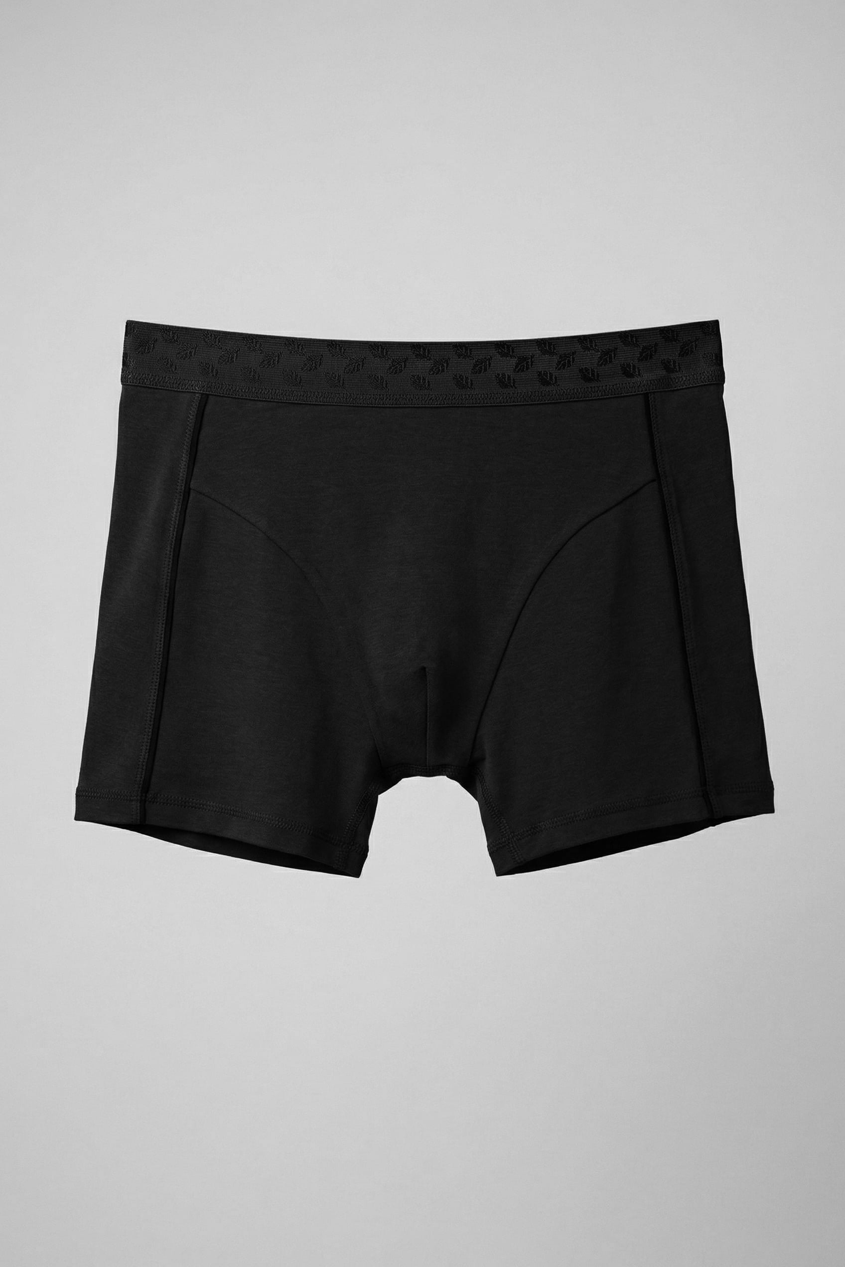 Erkek Pamuklu Modal Lastikli Boxer Siyah