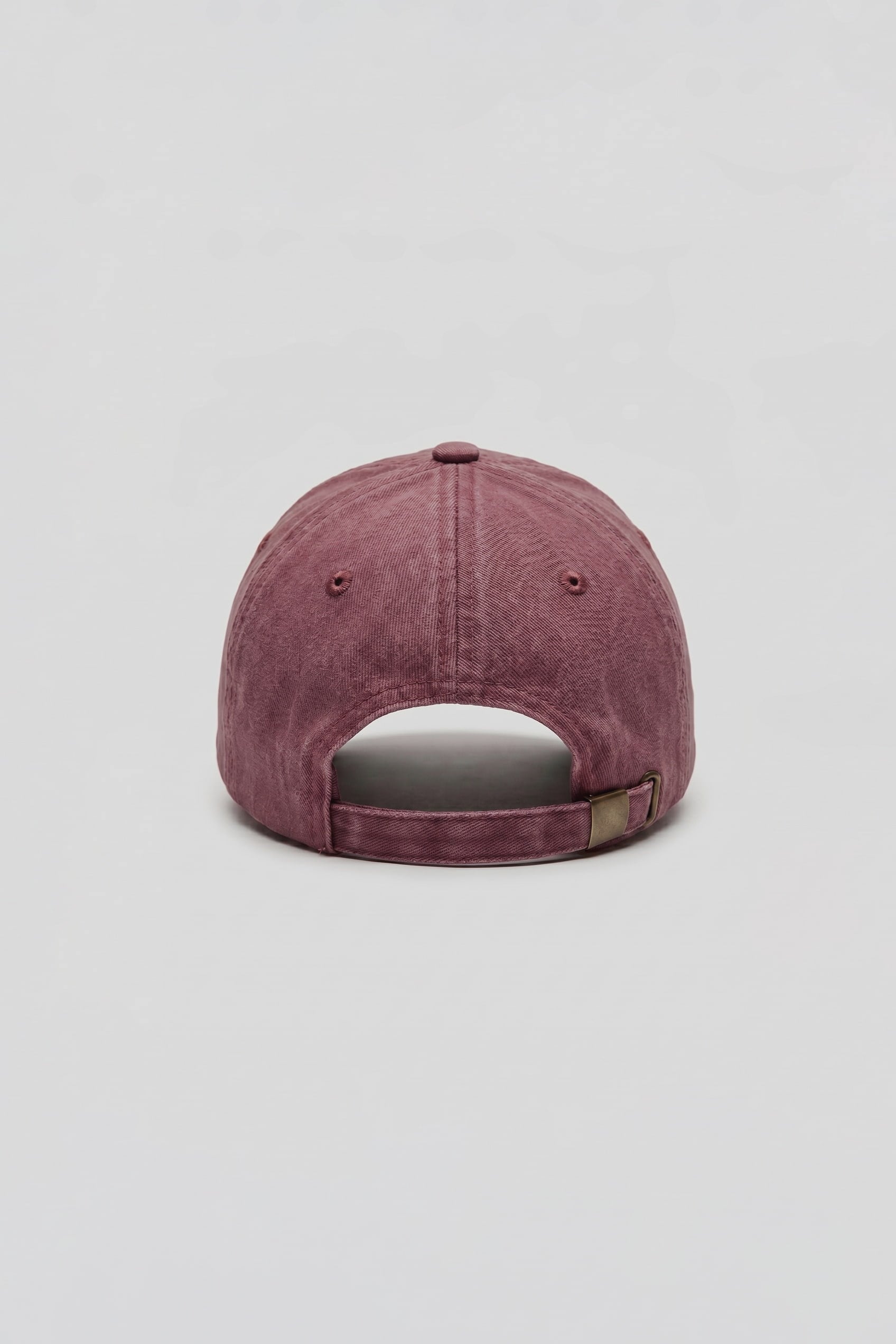 Erkek Patch Nakışlı Yıkamalı Beyzbol Şapka Bordo