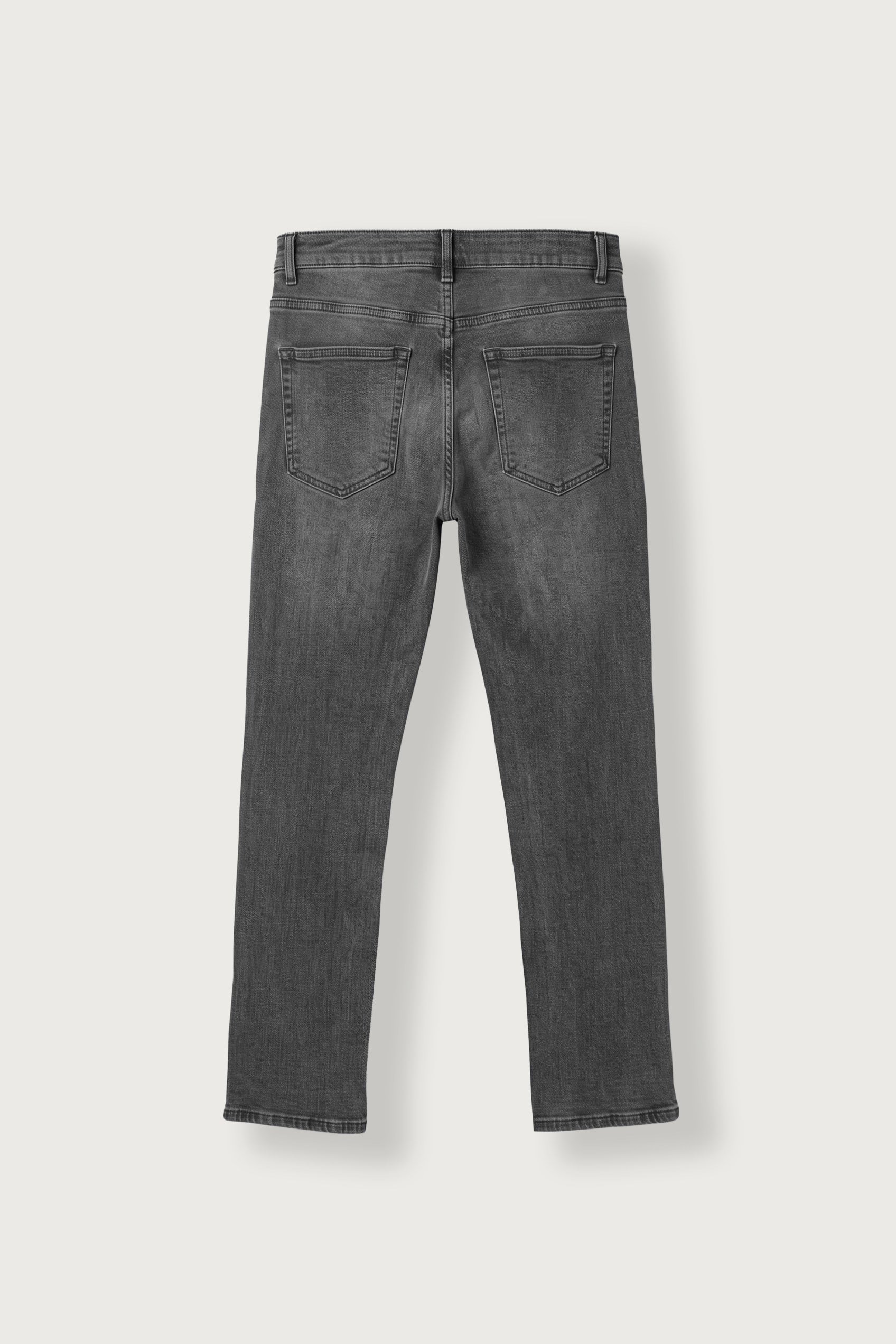 Erkek Regular Fit Basic Jean Pantolon Gri
