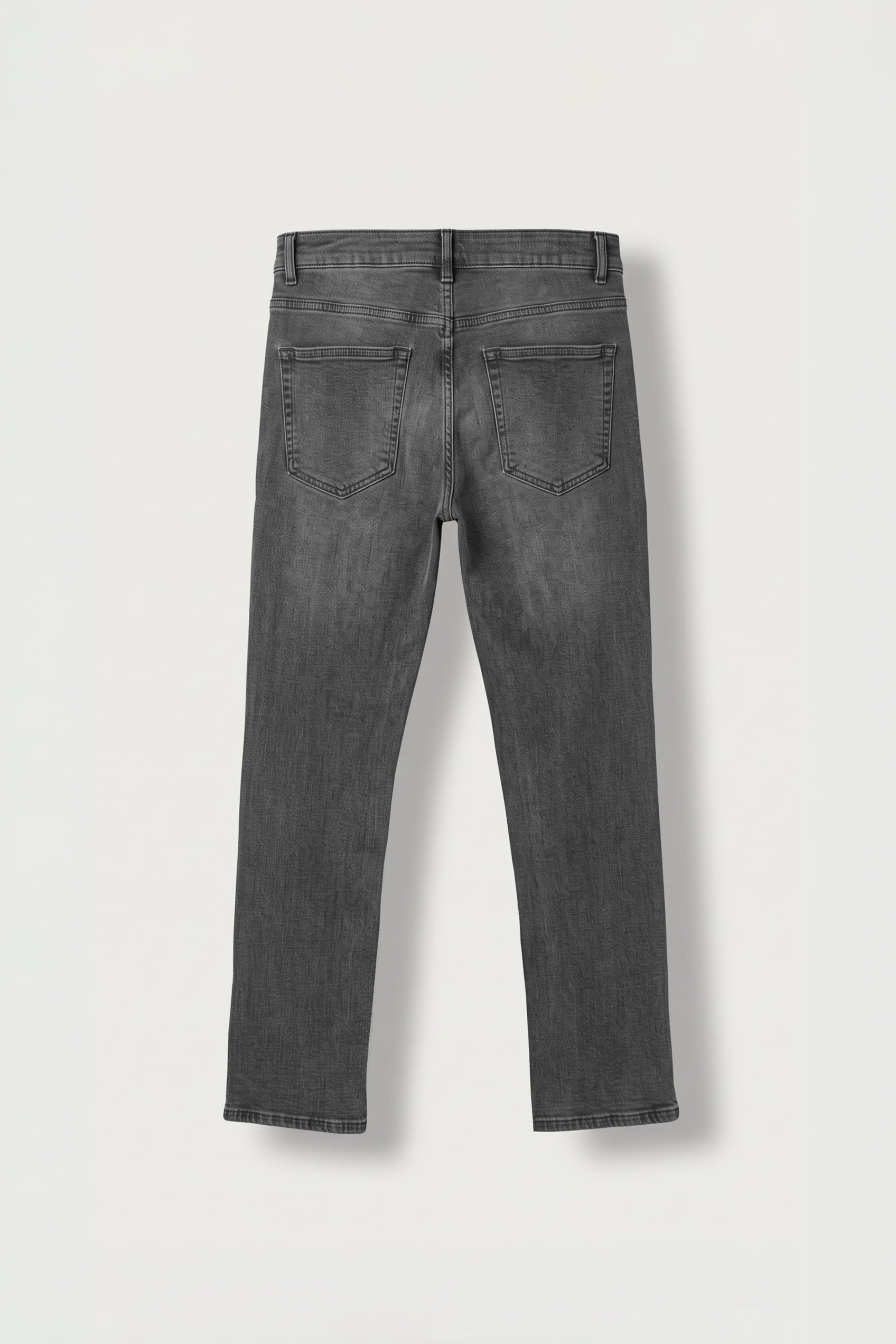 Erkek Regular Fit Basic Jean Pantolon Gri