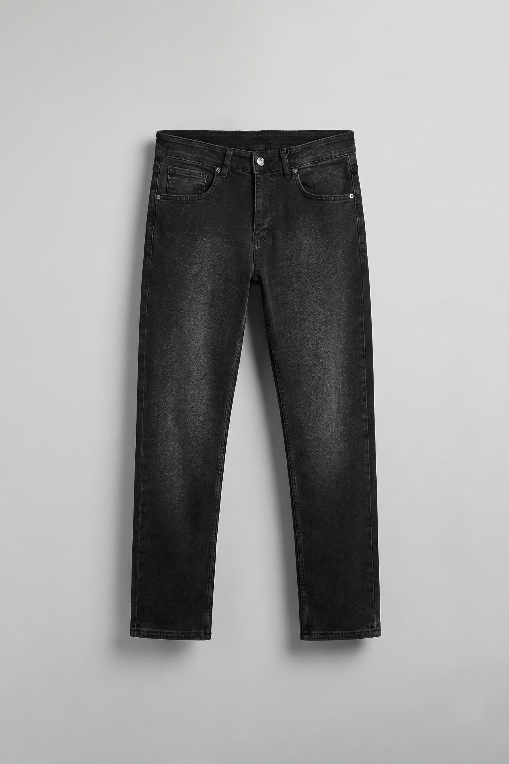 Erkek Regular Fit Basic Pamuklu Jean Pantolon Siyah