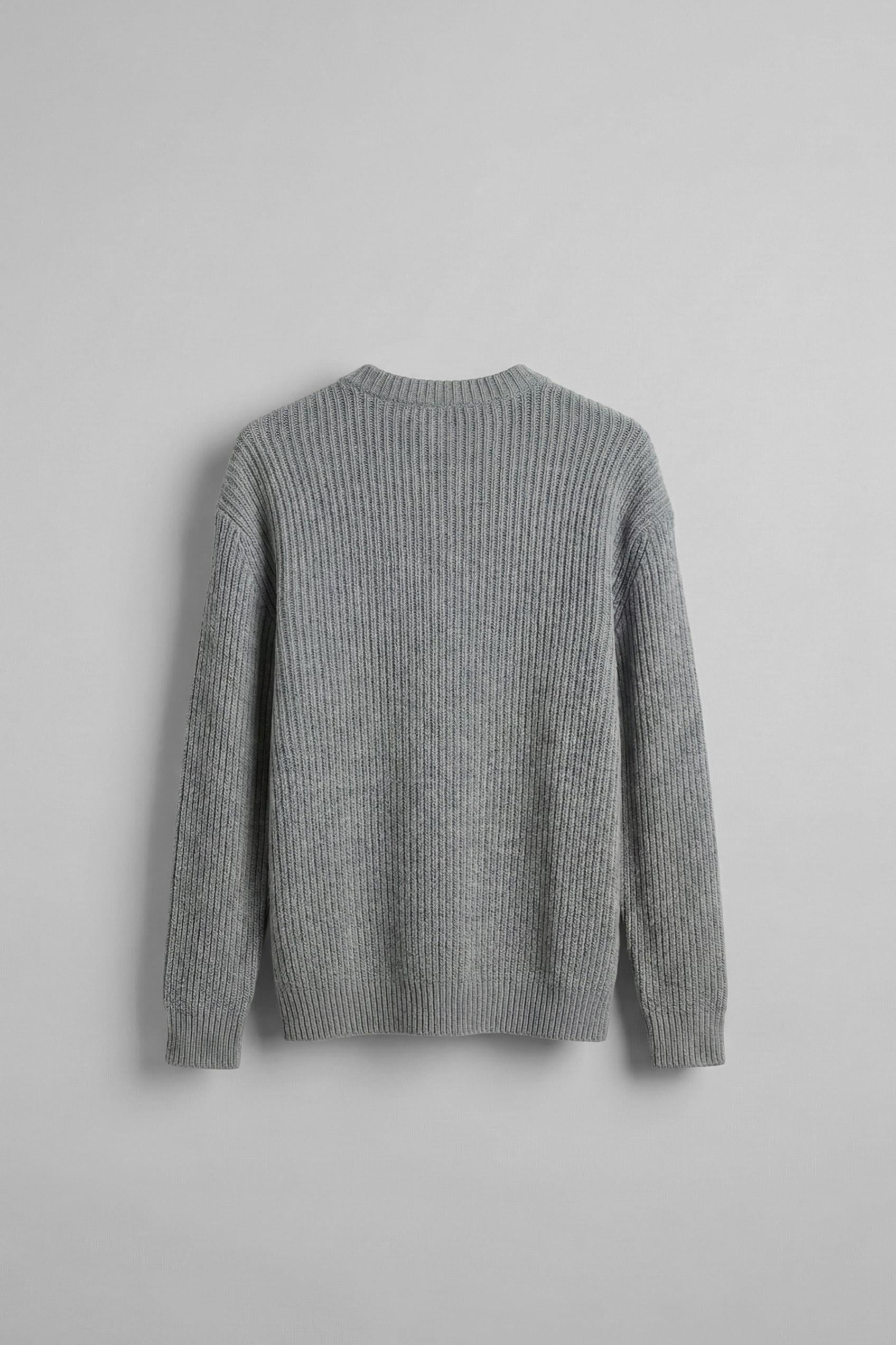 Erkek Regular Fit Kazak Gri Melanj