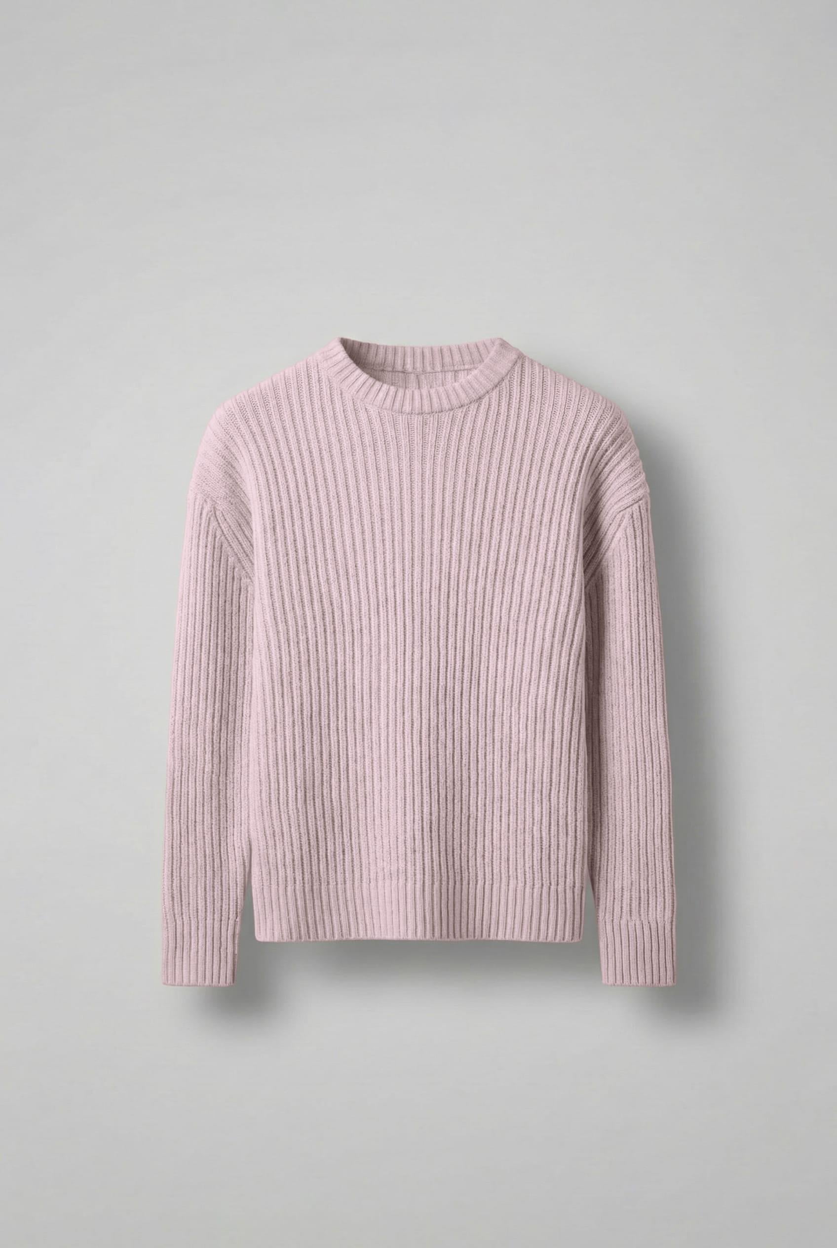 Erkek Regular Fit Kazak Pudra