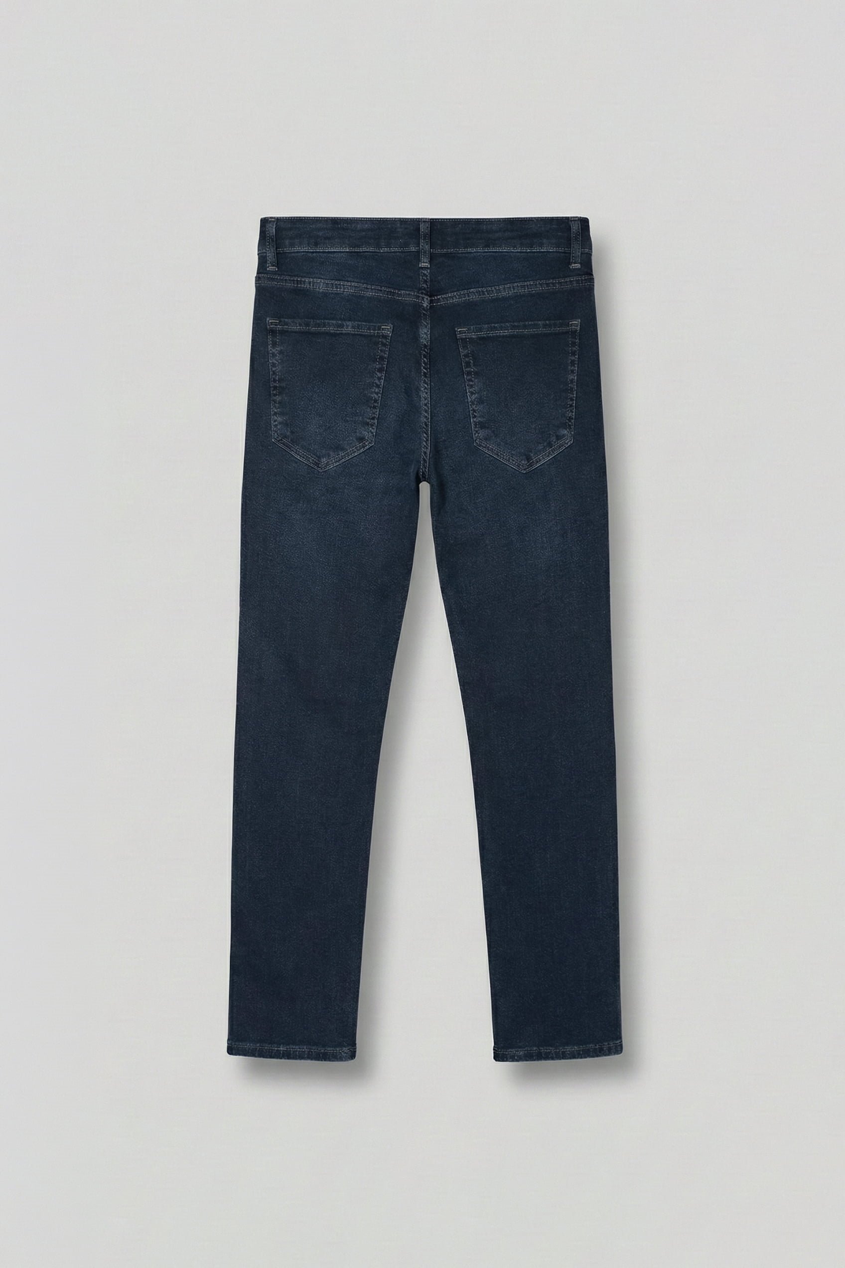 Erkek Regular Fit Kontrast Dikiş Detaylı Jean Pantolon Lacivert