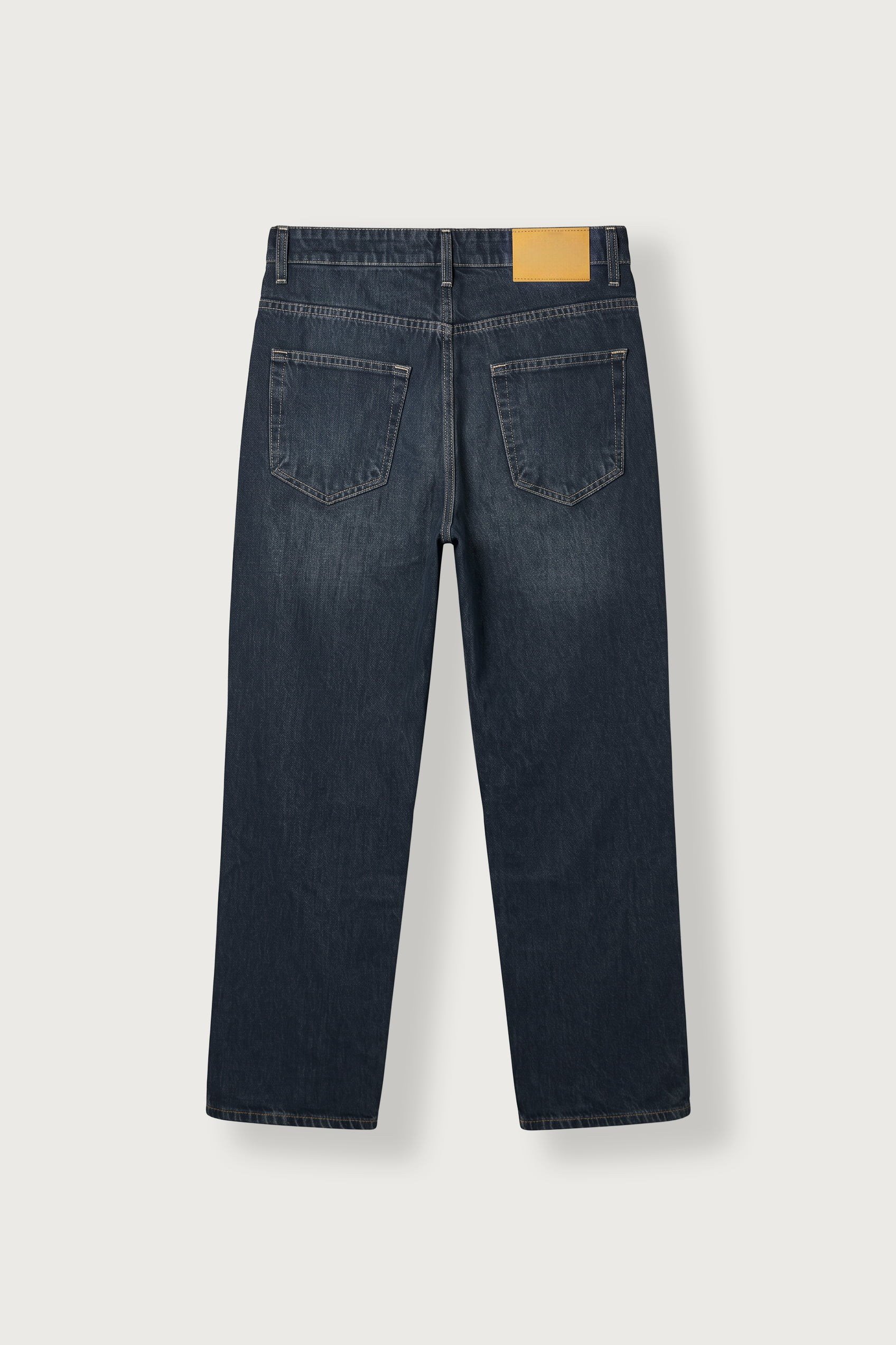 Erkek Regular Fit Vintage Yıkamalı Jean Pantolon Lacivert