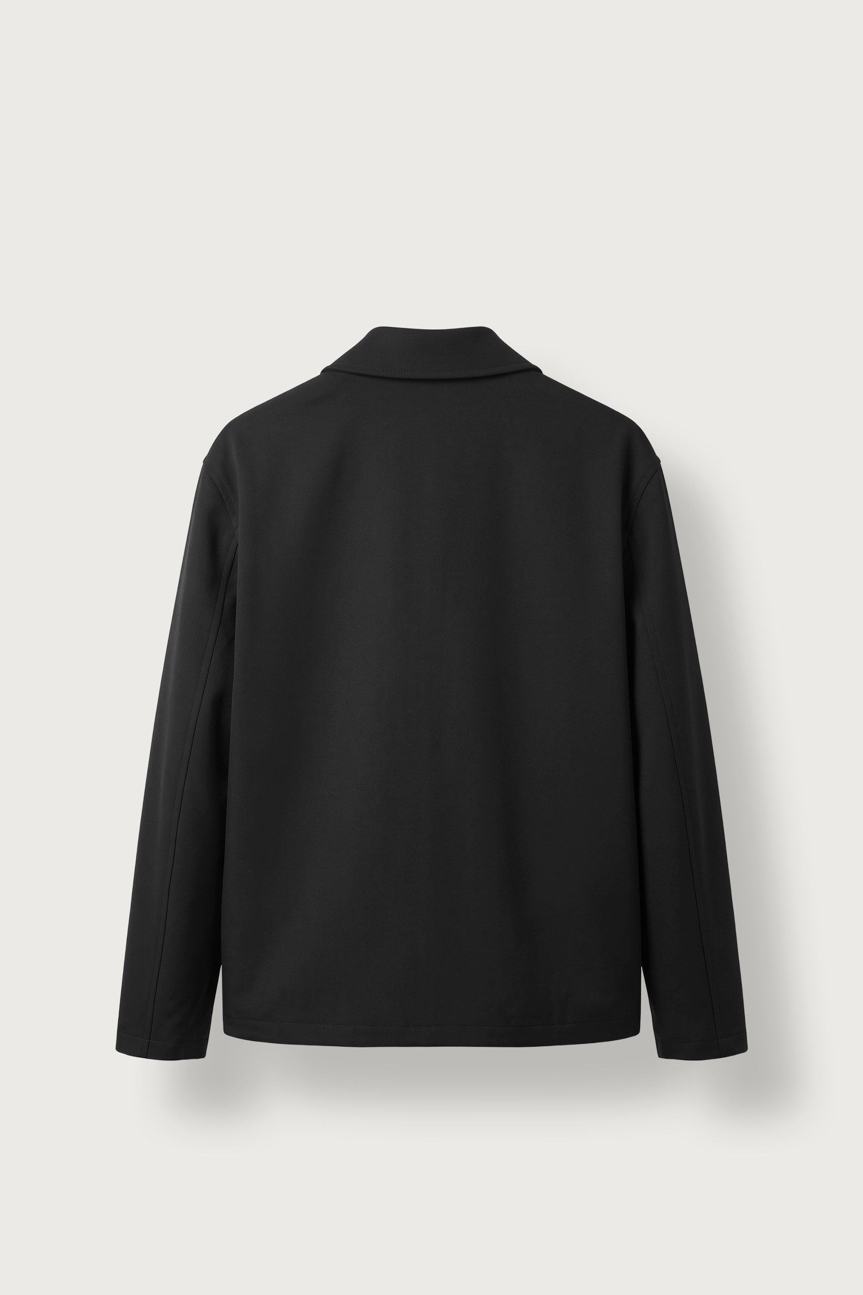 Erkek Relax Fit Premium Kalın Gabardin Ceket Siyah