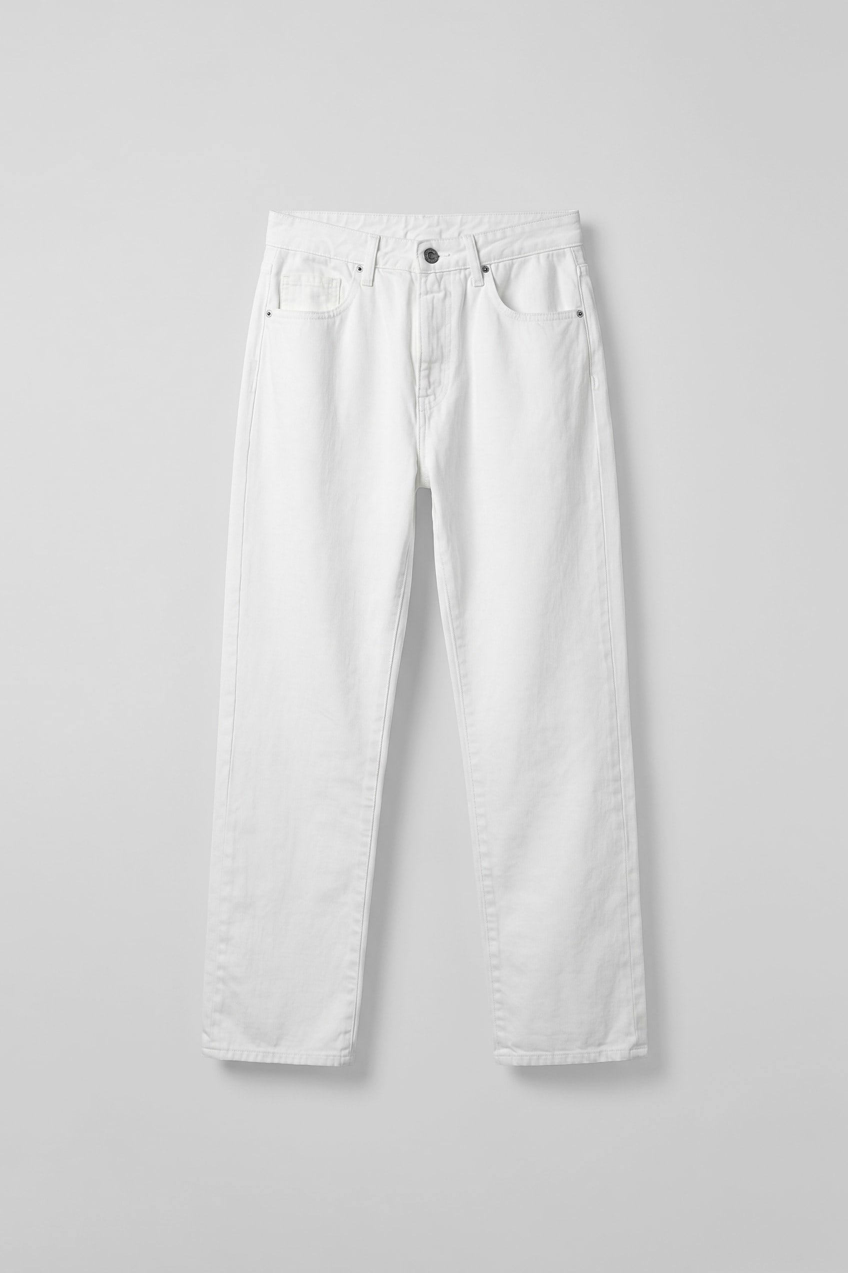 Erkek Relaxed Fit Basic Beyaz Jean Beyaz