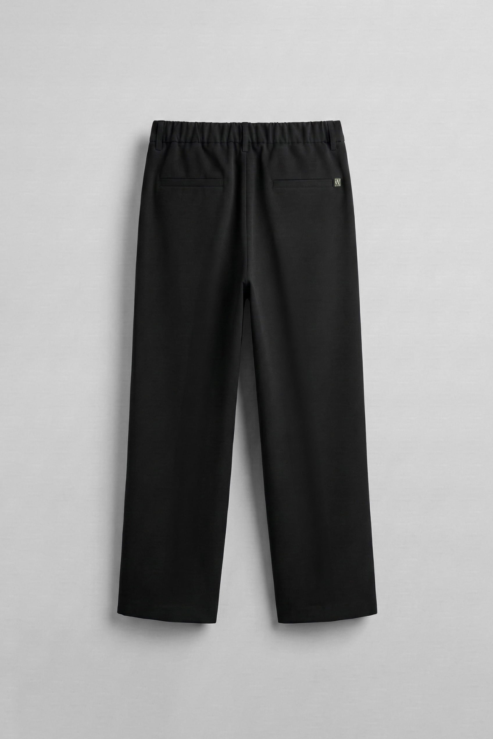 Erkek Relaxed Fit Pile Detaylı Premium Kumaş Pantolon Siyah