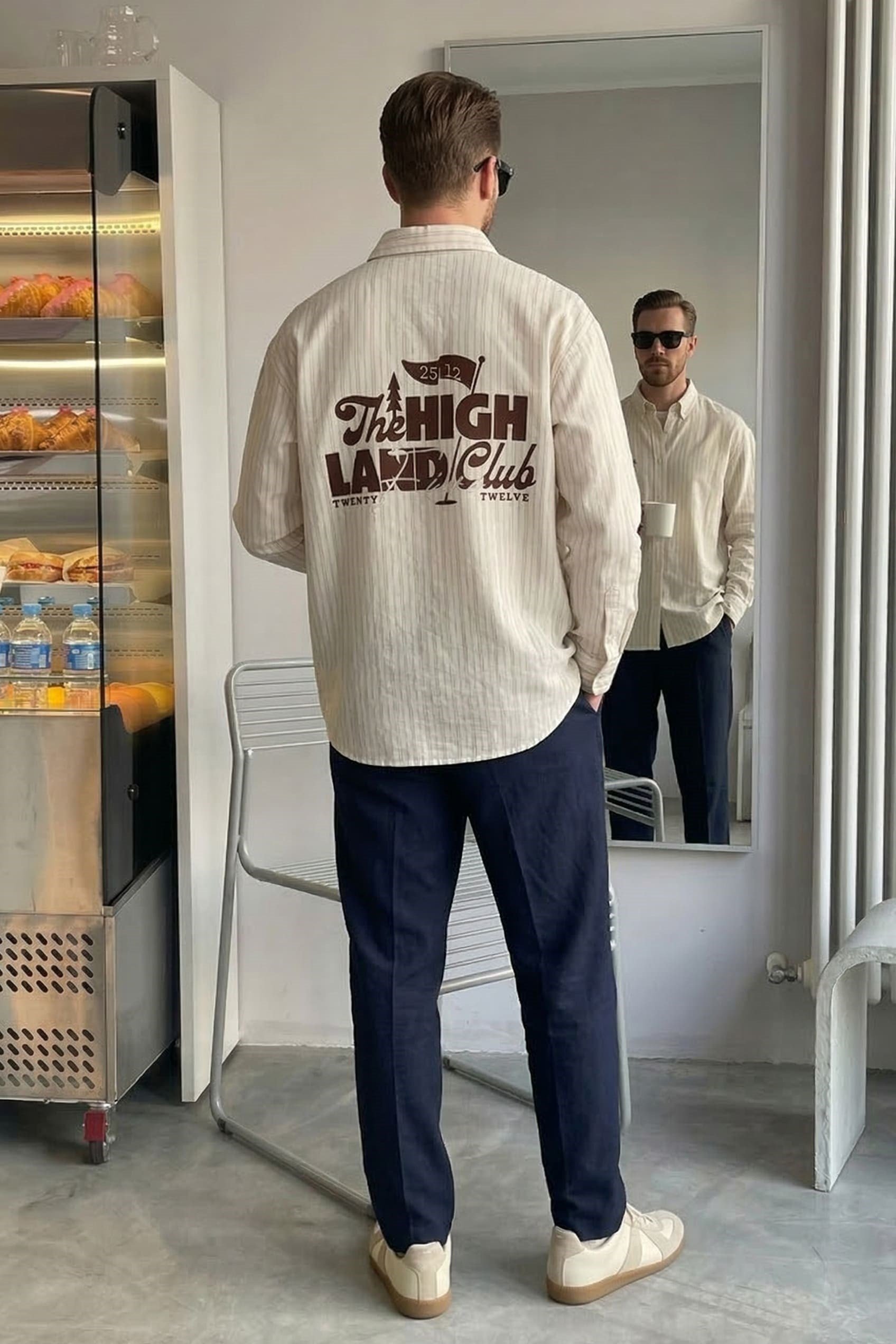 Erkek Relaxed Fit Pile Detaylı Premium Kumaş Pantolon Lacivert