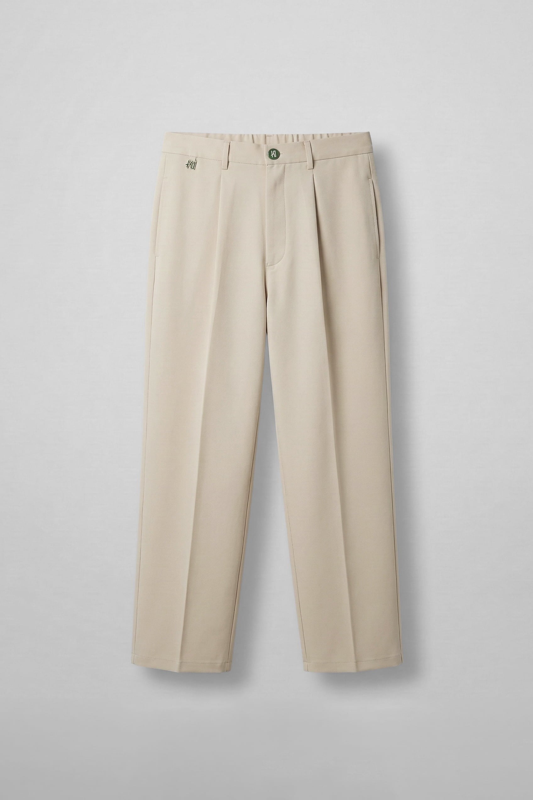 Erkek Relaxed Fit Pile Detaylı Premium Kumaş Pantolon Bej