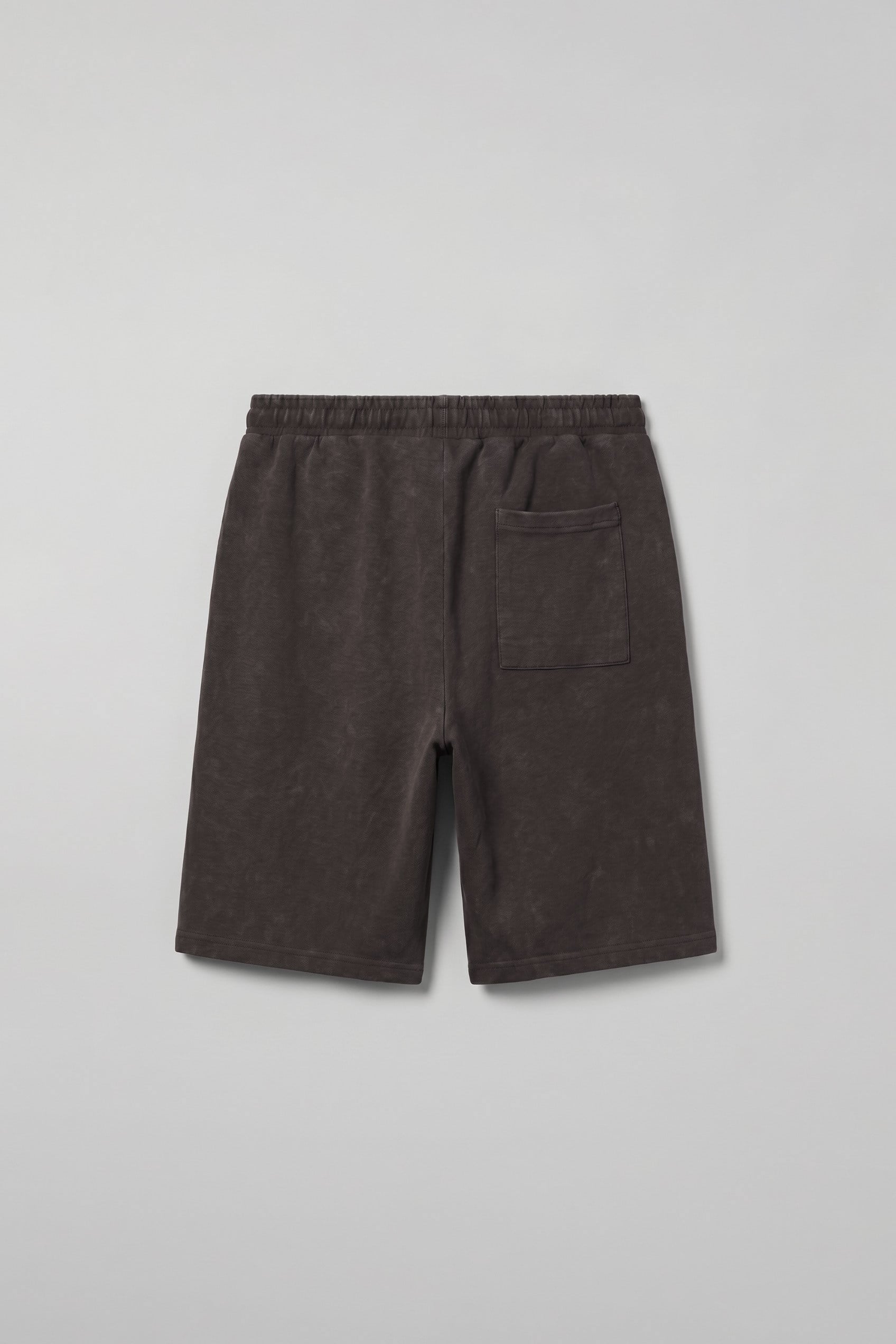 Erkek Relaxed Fit Vintage Yıkamalı Şort Koyu Kahve