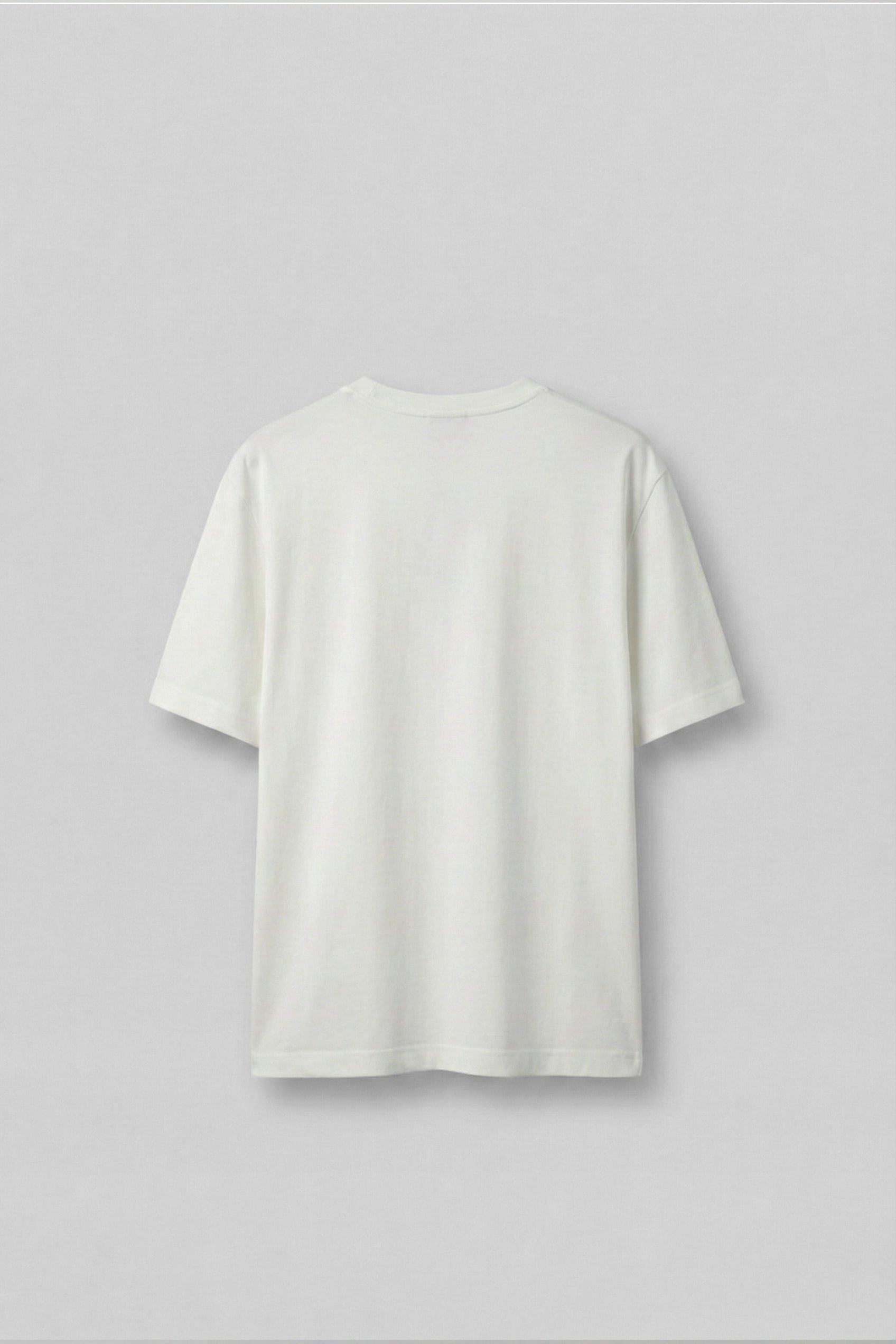 Erkek Relaxed Fit Yumuşak Dokulu Basic T-Shirt Ekru