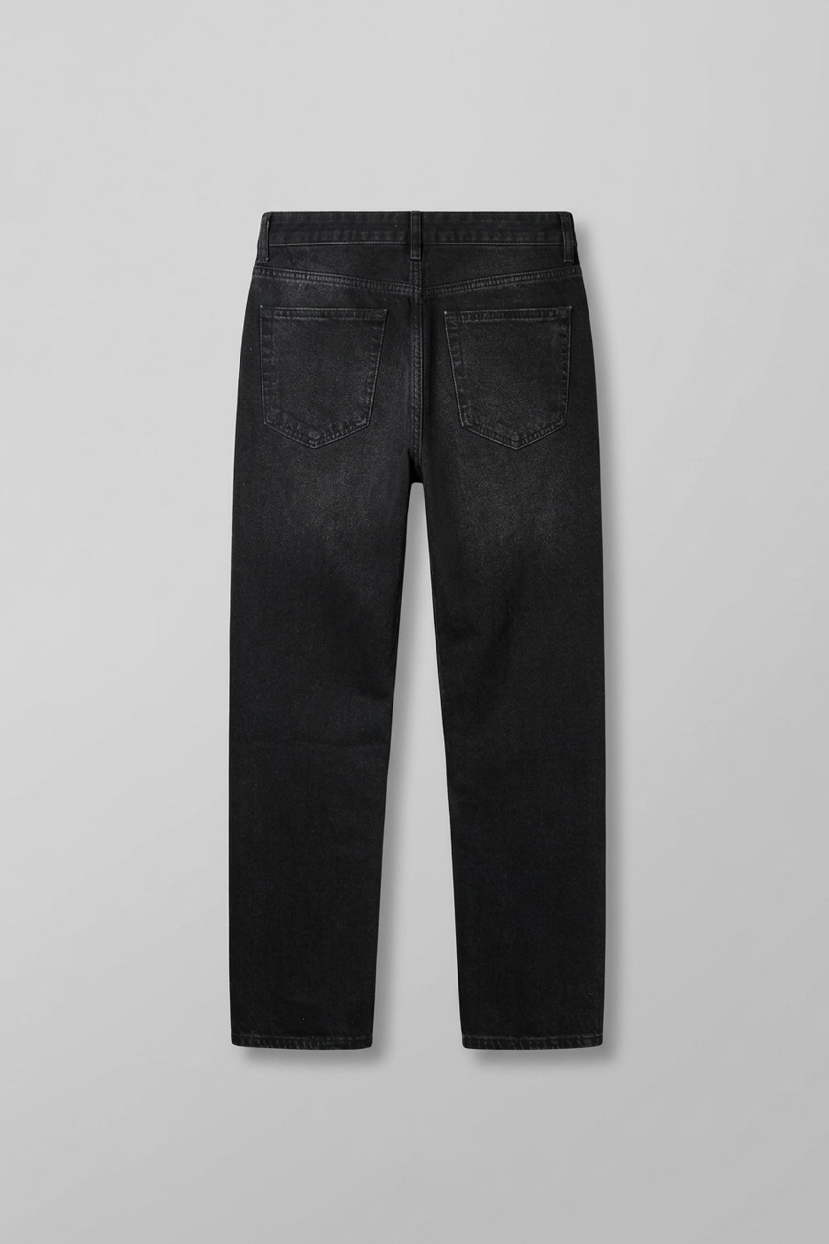 Erkek Relaxed Straight Fit Basic Jean Siyah