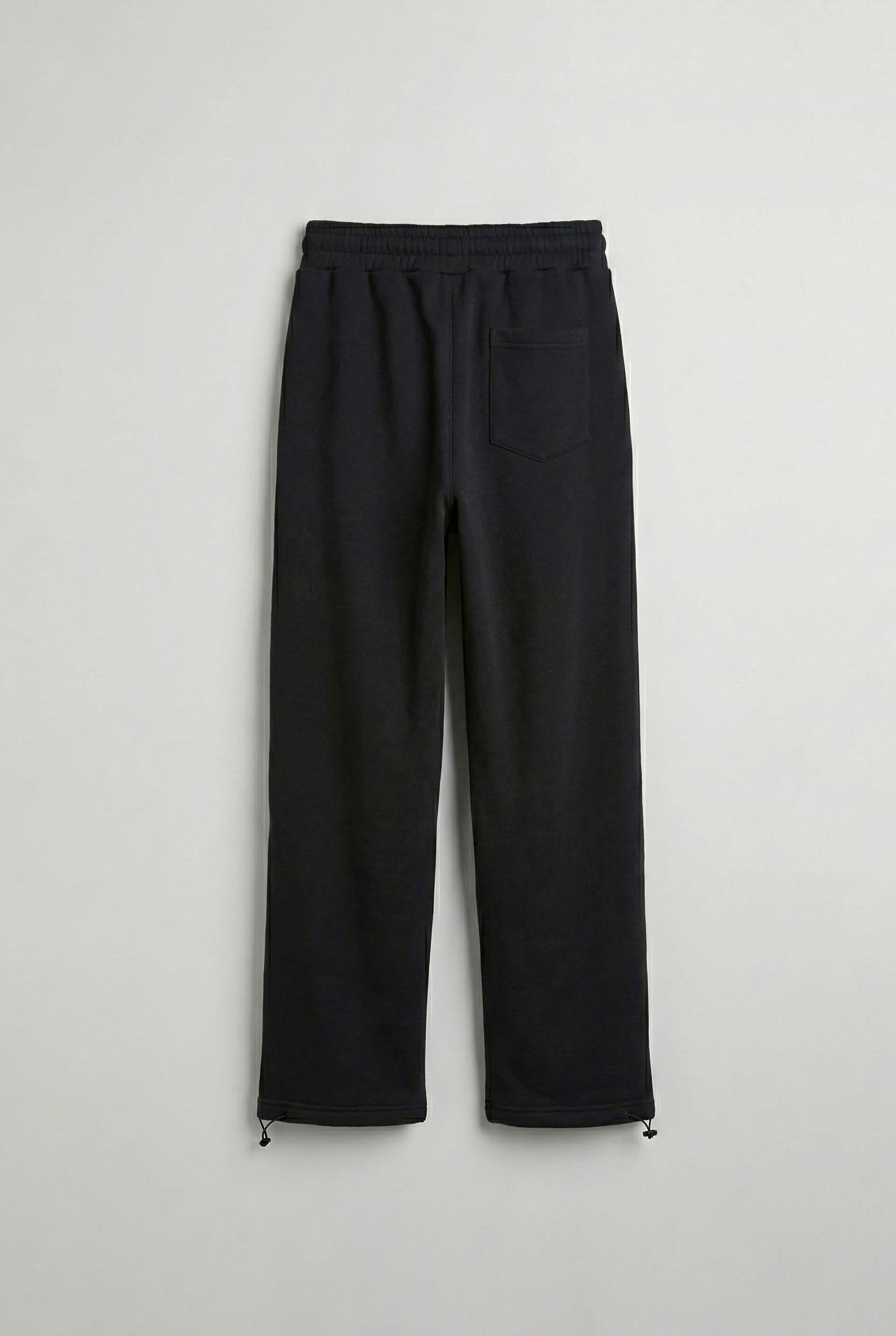 Erkek Şardonlu Basic Baggy Eşofman Altı Siyah