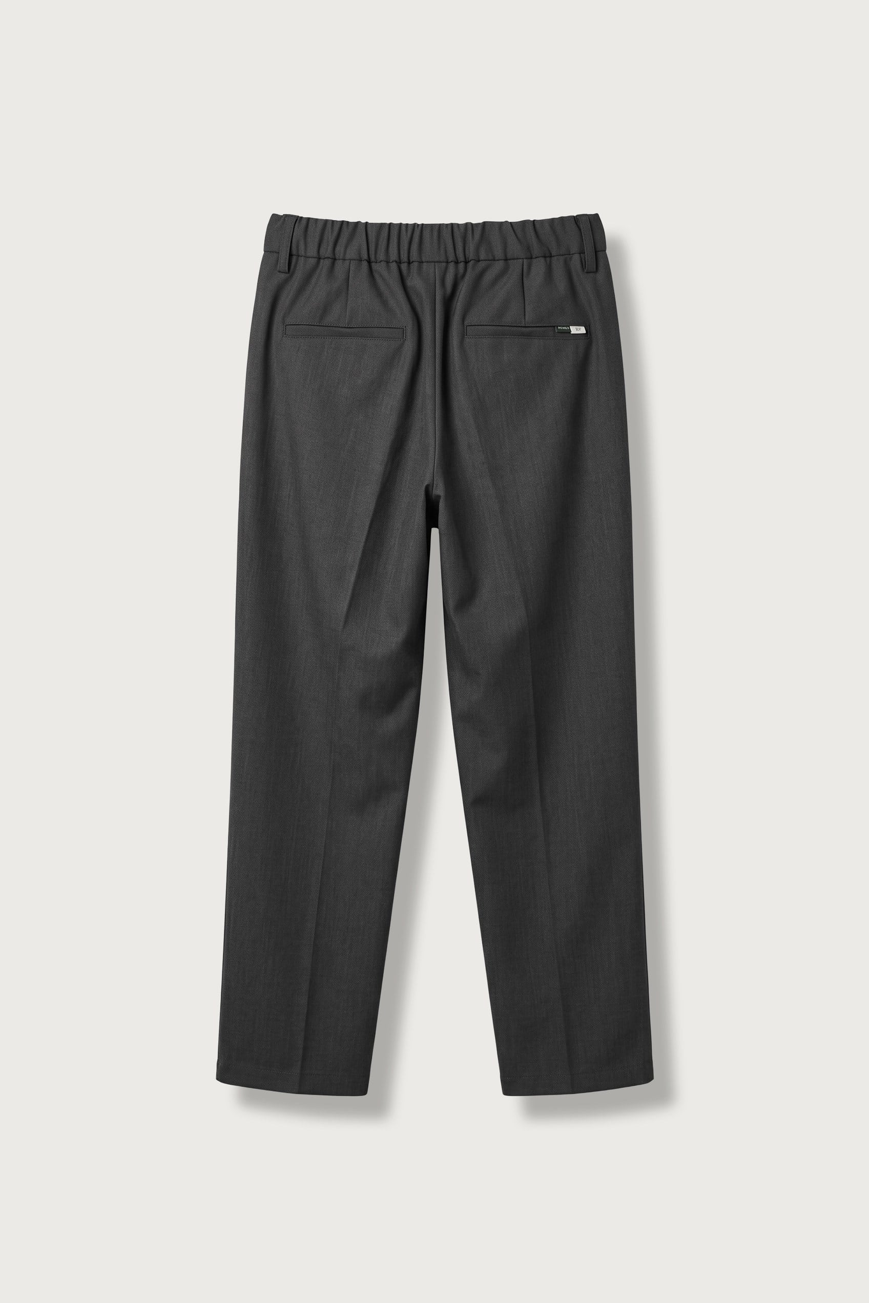 Erkek Slim Fit Beli Lastikli Kumaş Pantolon Antrasit