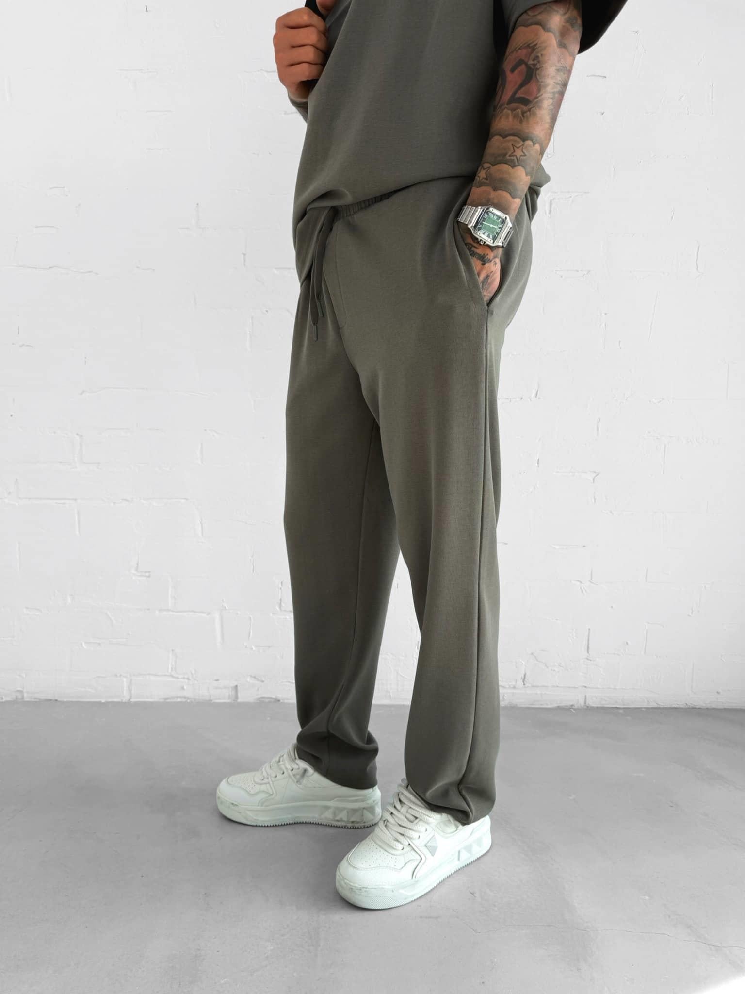 Erkek Slim Fit Beli Lastikli Rahat Eşofman Yeşil