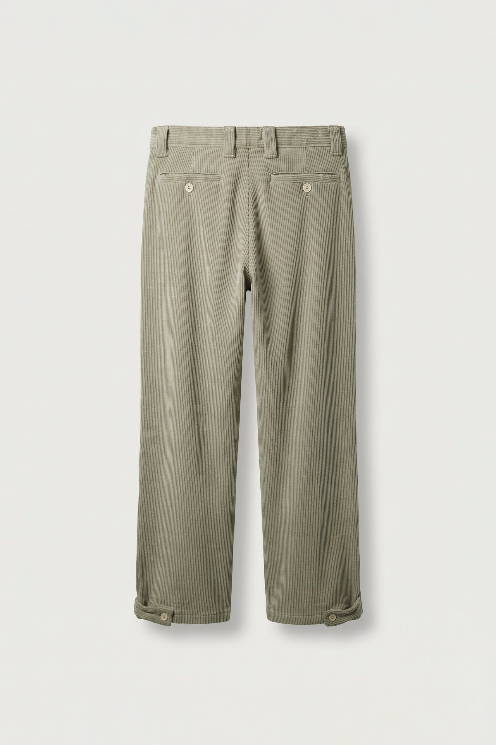Erkek Süper Baggy Fitilli Kadife Pantolon Mint
