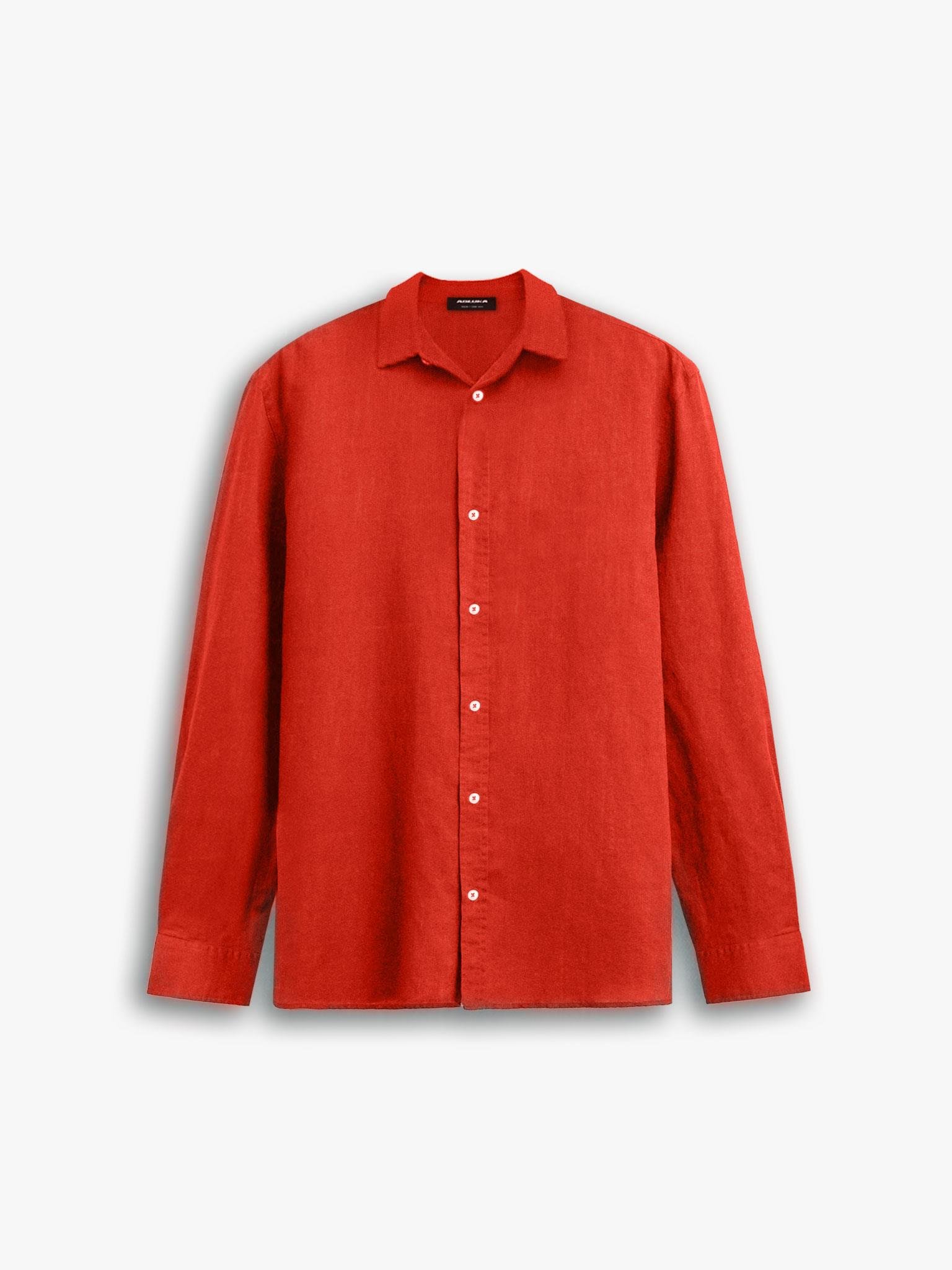 Oversize Basic Rahat Gömlek Turuncu