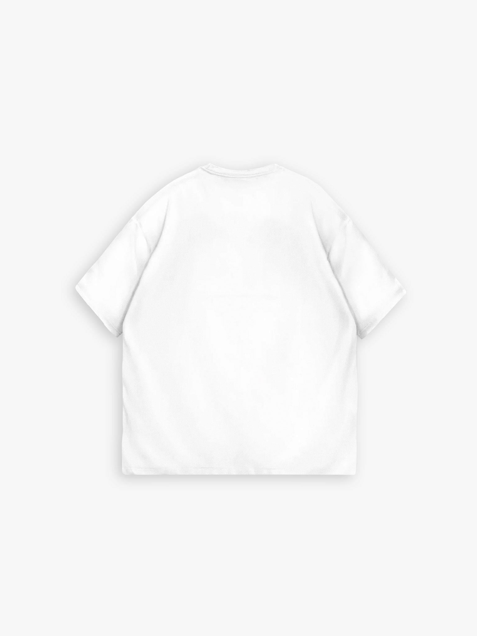 Oversize Basic T-Shirt Beyaz
