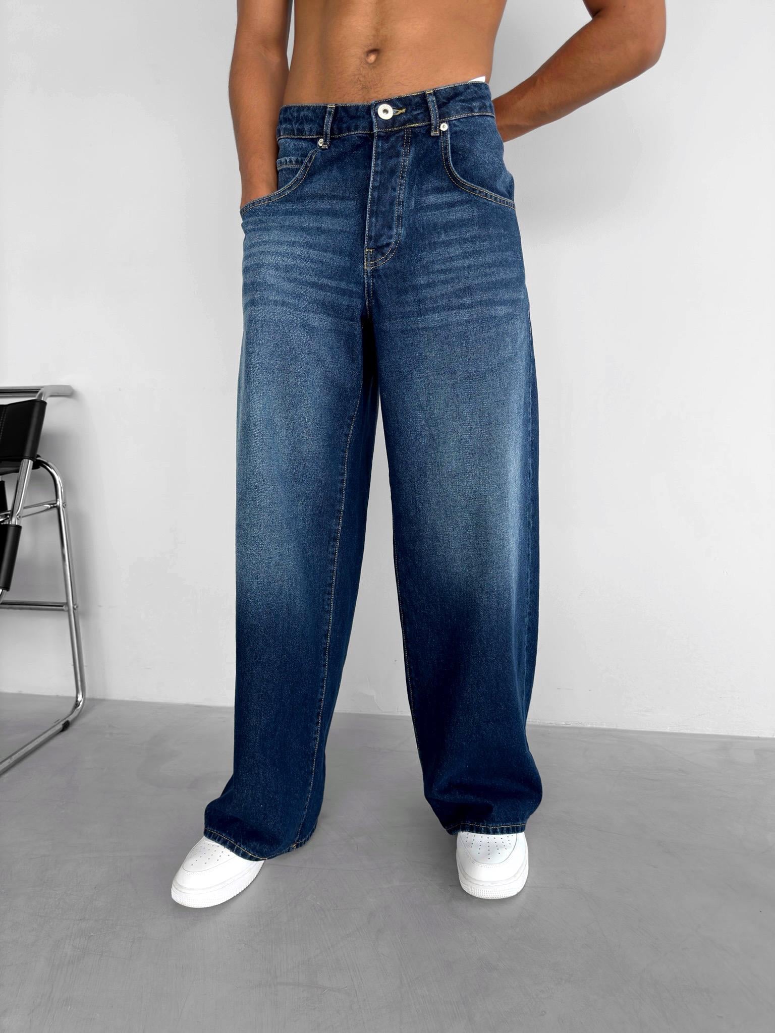 Oversize Old School Baggy Jean Lacivert