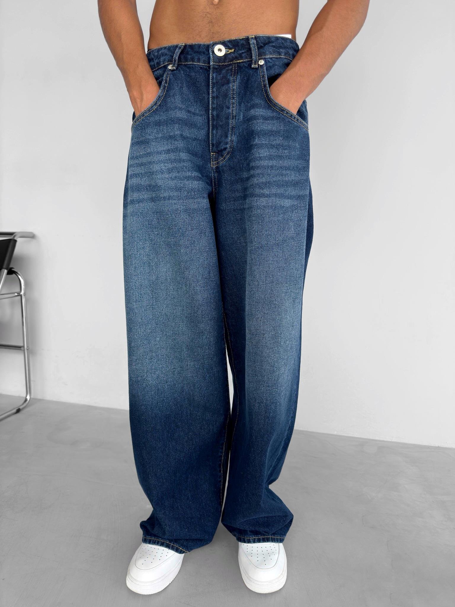 Oversize Old School Baggy Jean Lacivert