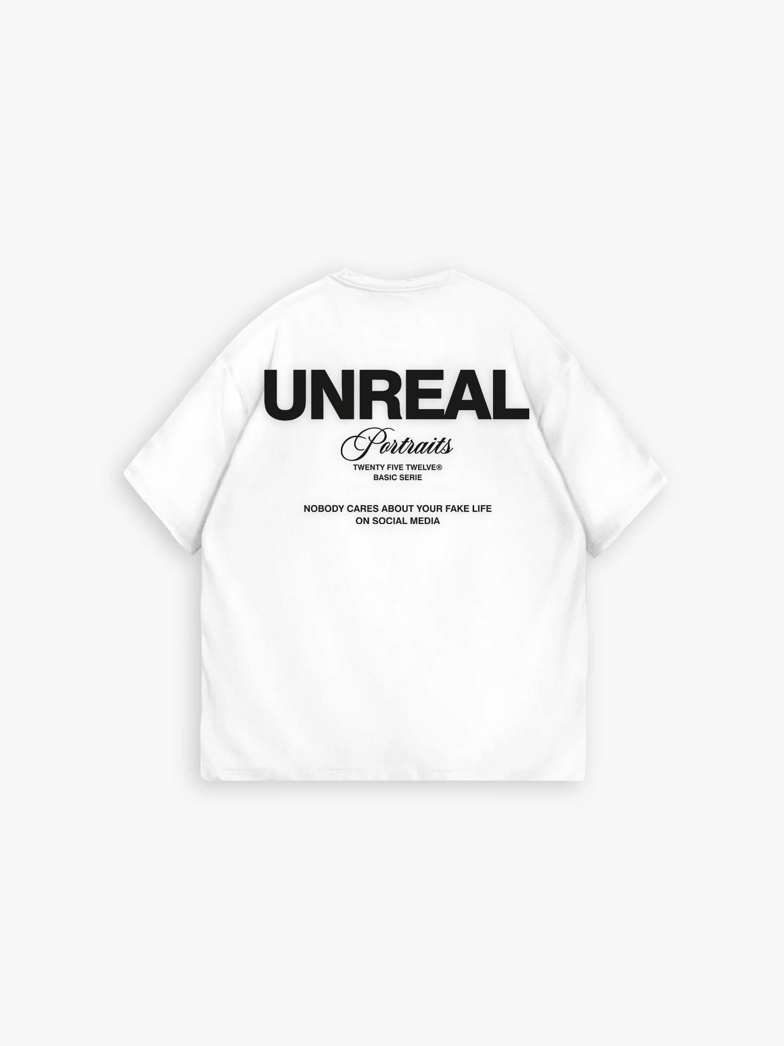 Oversize Yıkamalı %100 Pamuk Arkası Kabartma Baskılı T-Shirt Beyaz