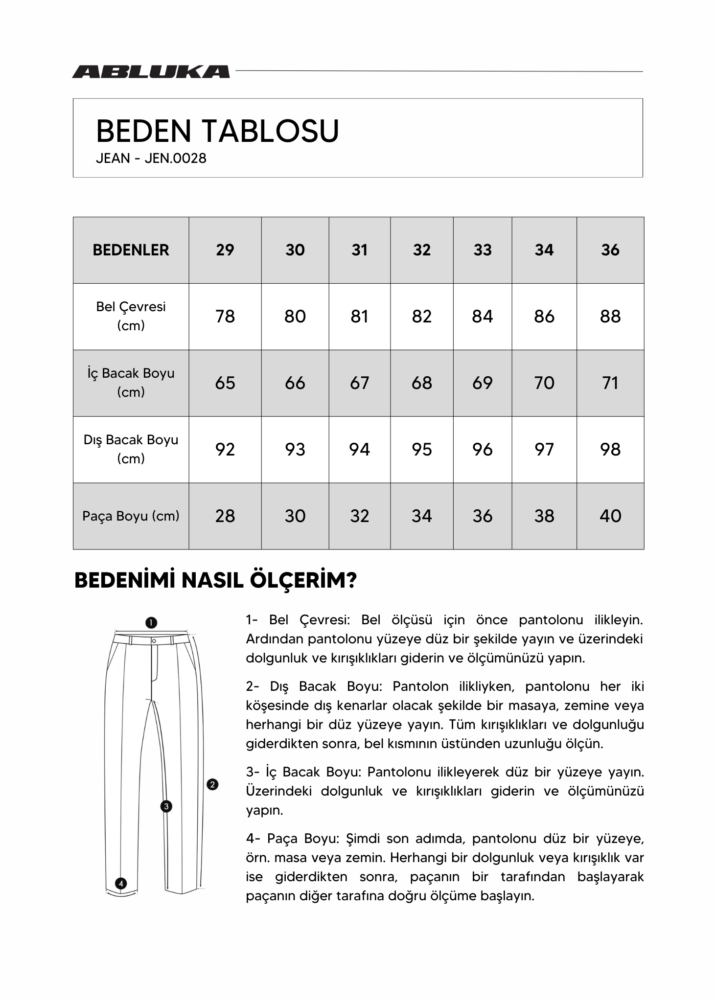 Regular Fit Jean Pantolon Mavi