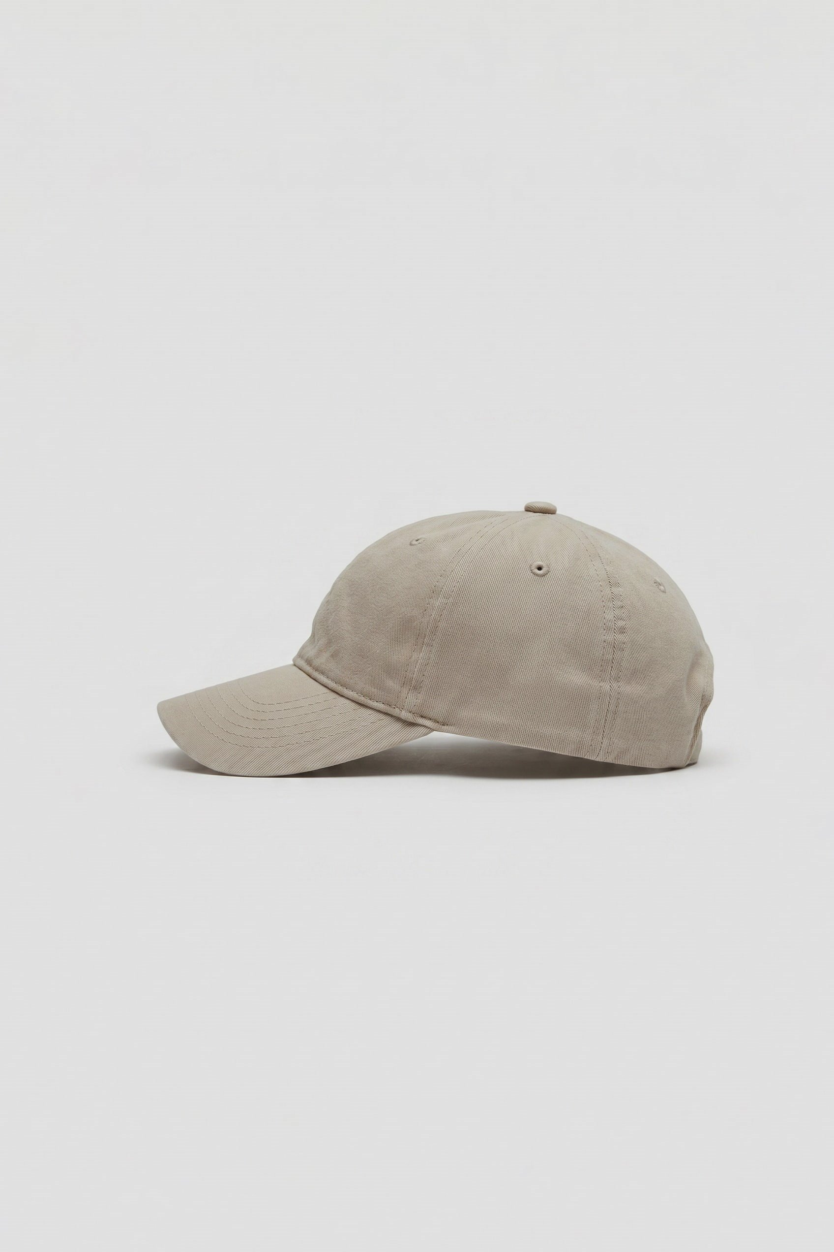 Unisex Basic Yıkamalı Beyzbol Şapka Açık Bej