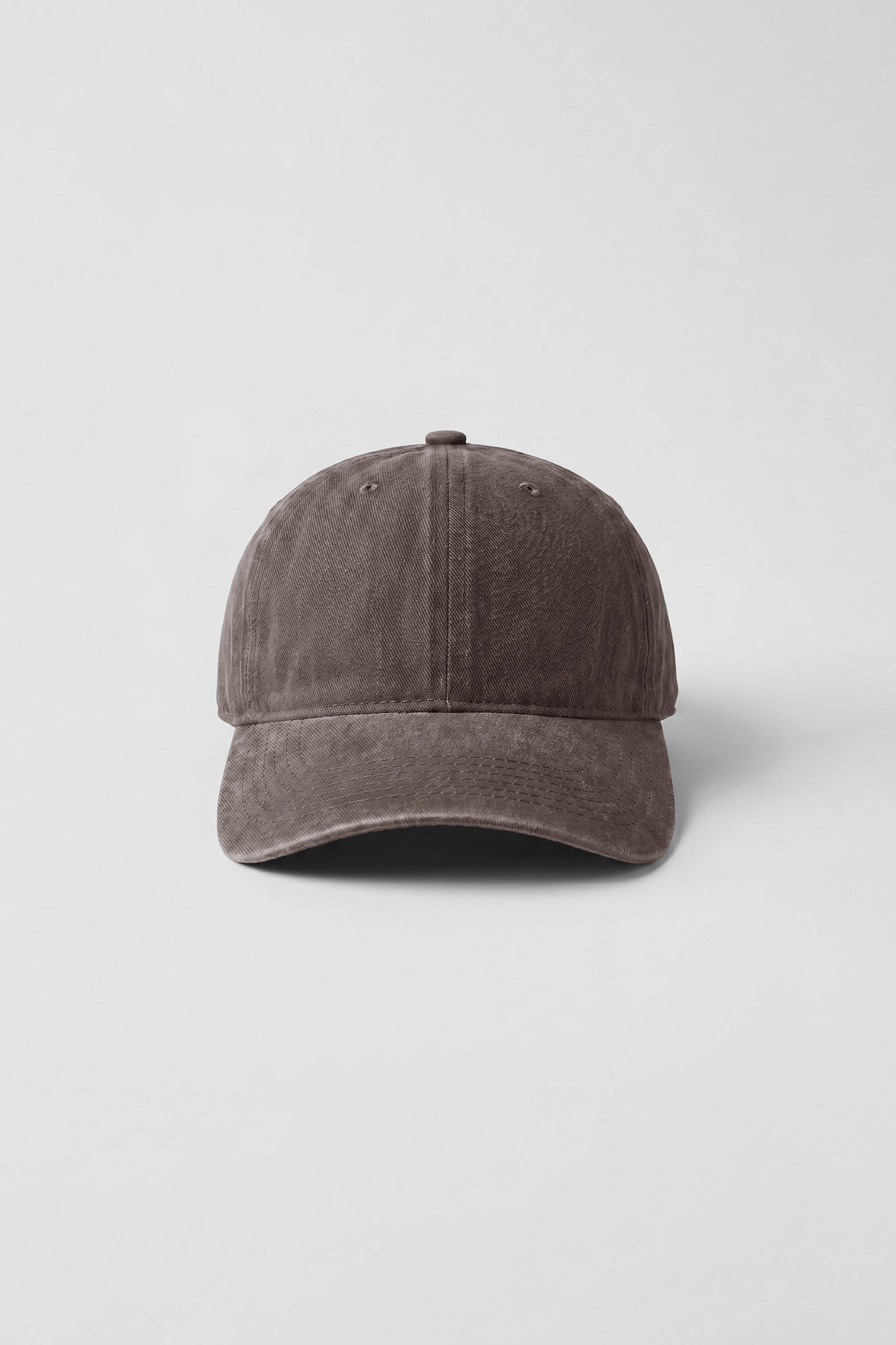 Unisex Basic Yıkamalı Beyzbol Şapka Kahverengi
