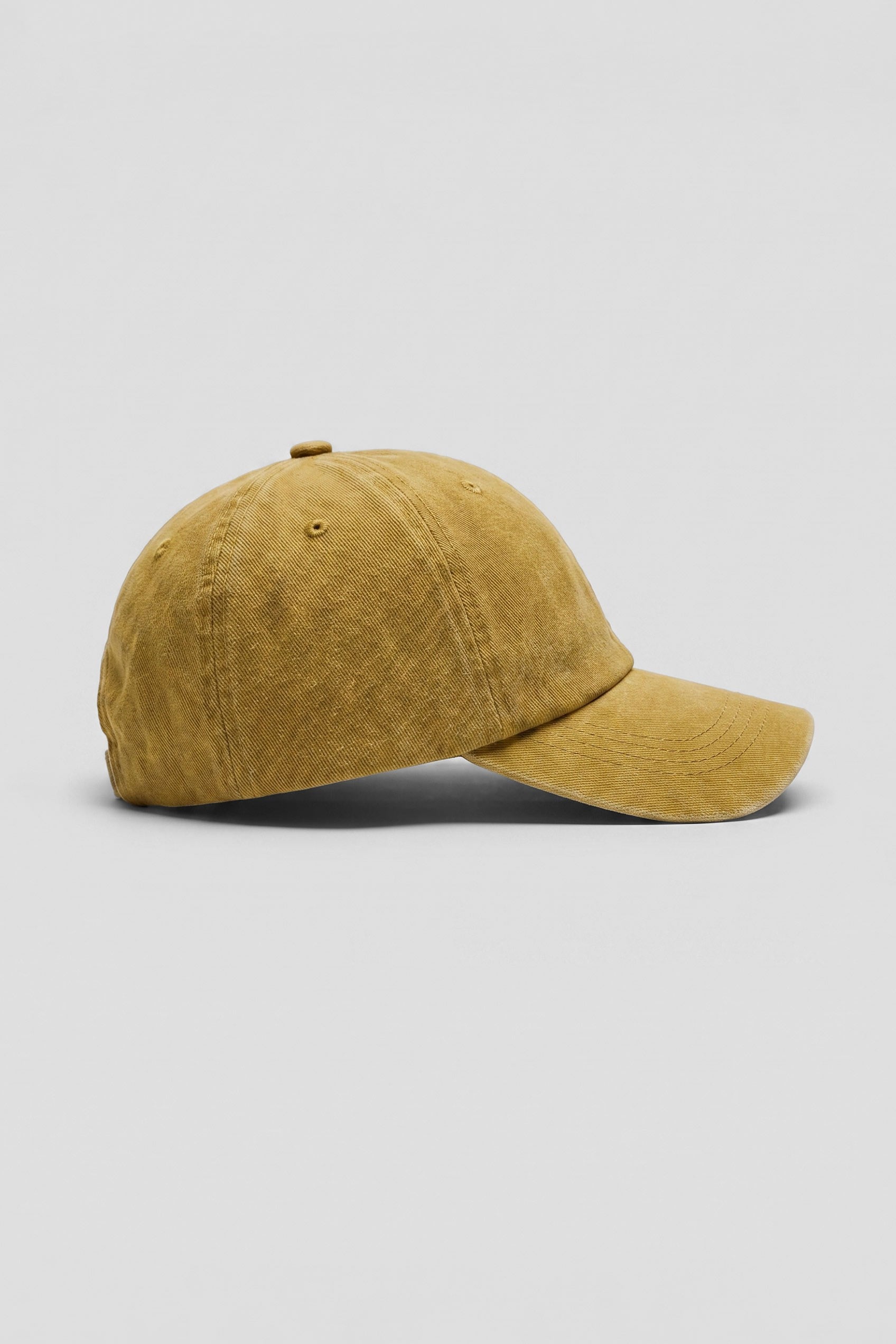Unisex Basic Yıkamalı Beyzbol Şapka Sarı