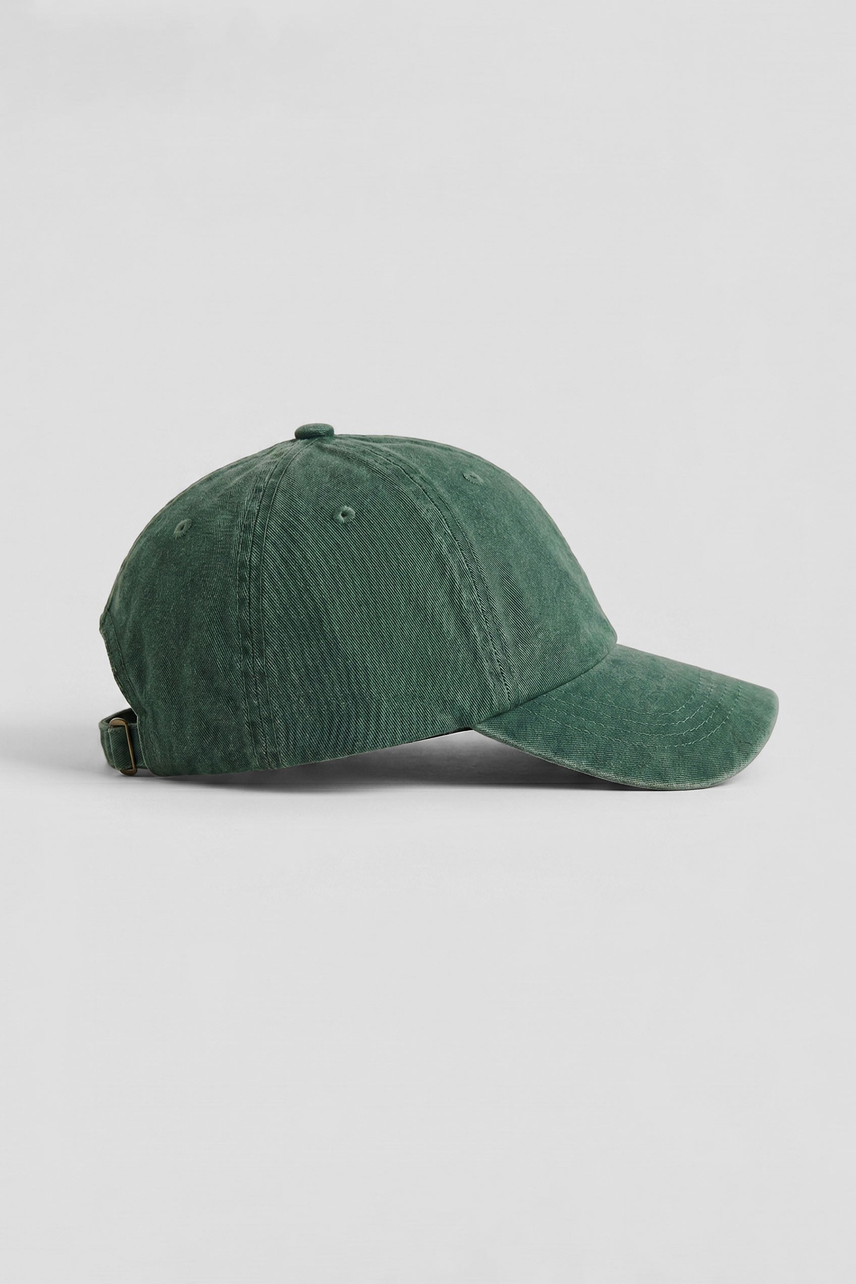 Unisex Basic Yıkamalı Beyzbol Şapka Yeşil