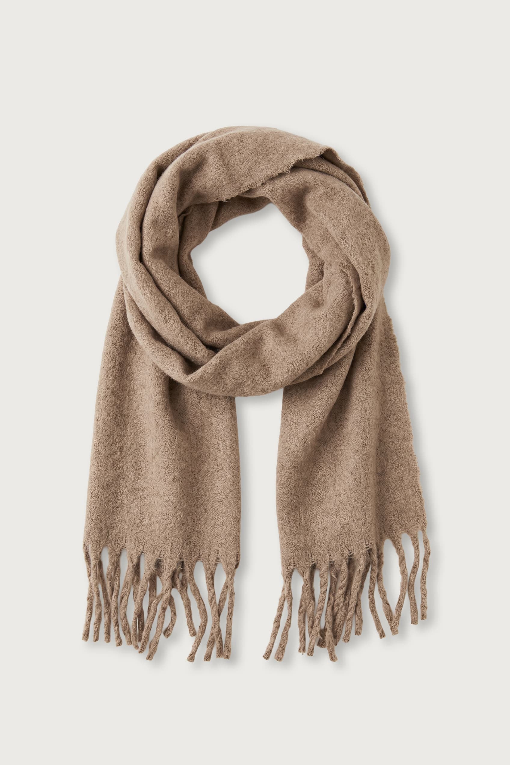 Unisex Basic Yumuşak Dokulu Atkı Taş Rengi