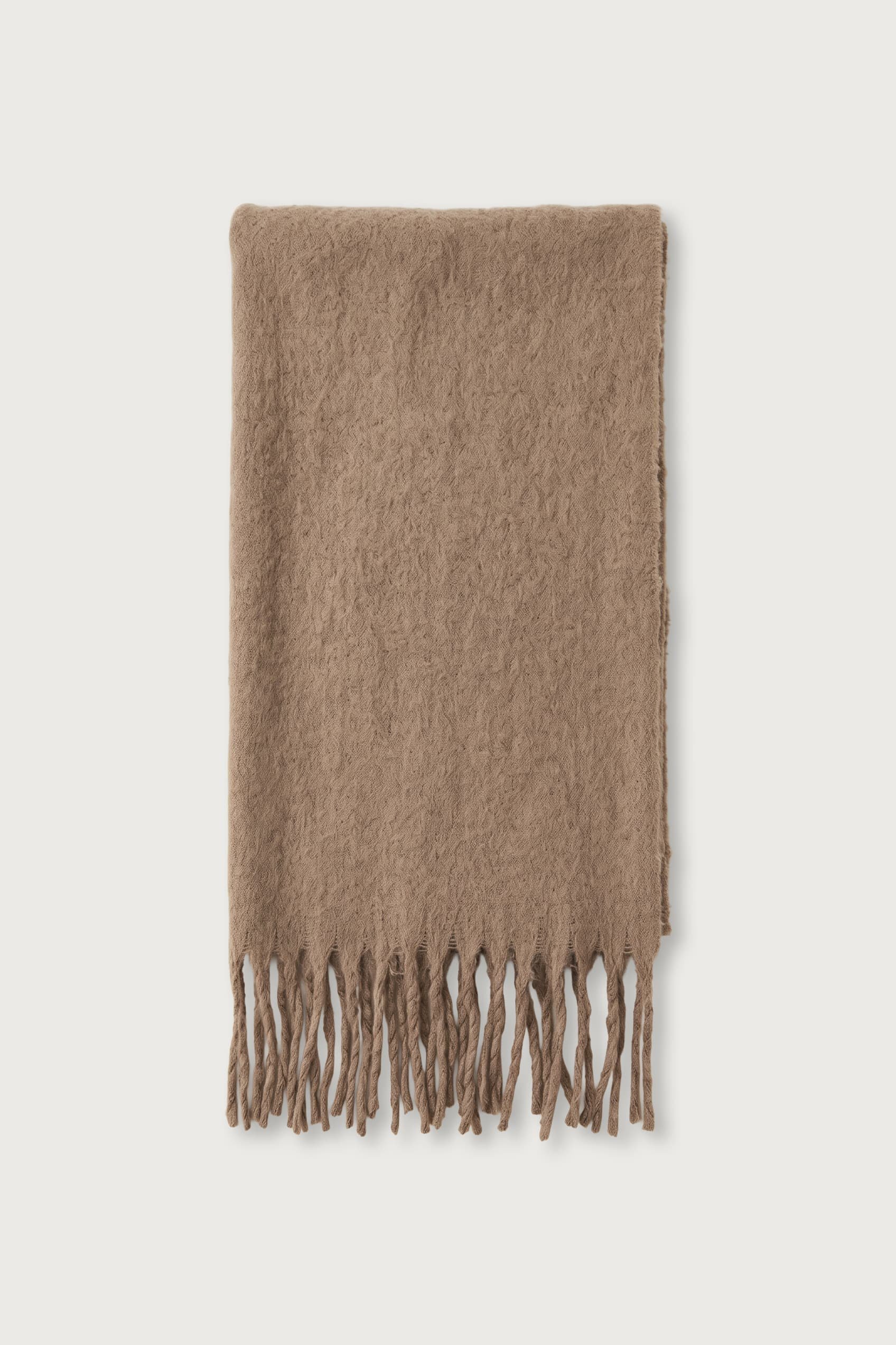 Unisex Basic Yumuşak Dokulu Atkı Taş Rengi