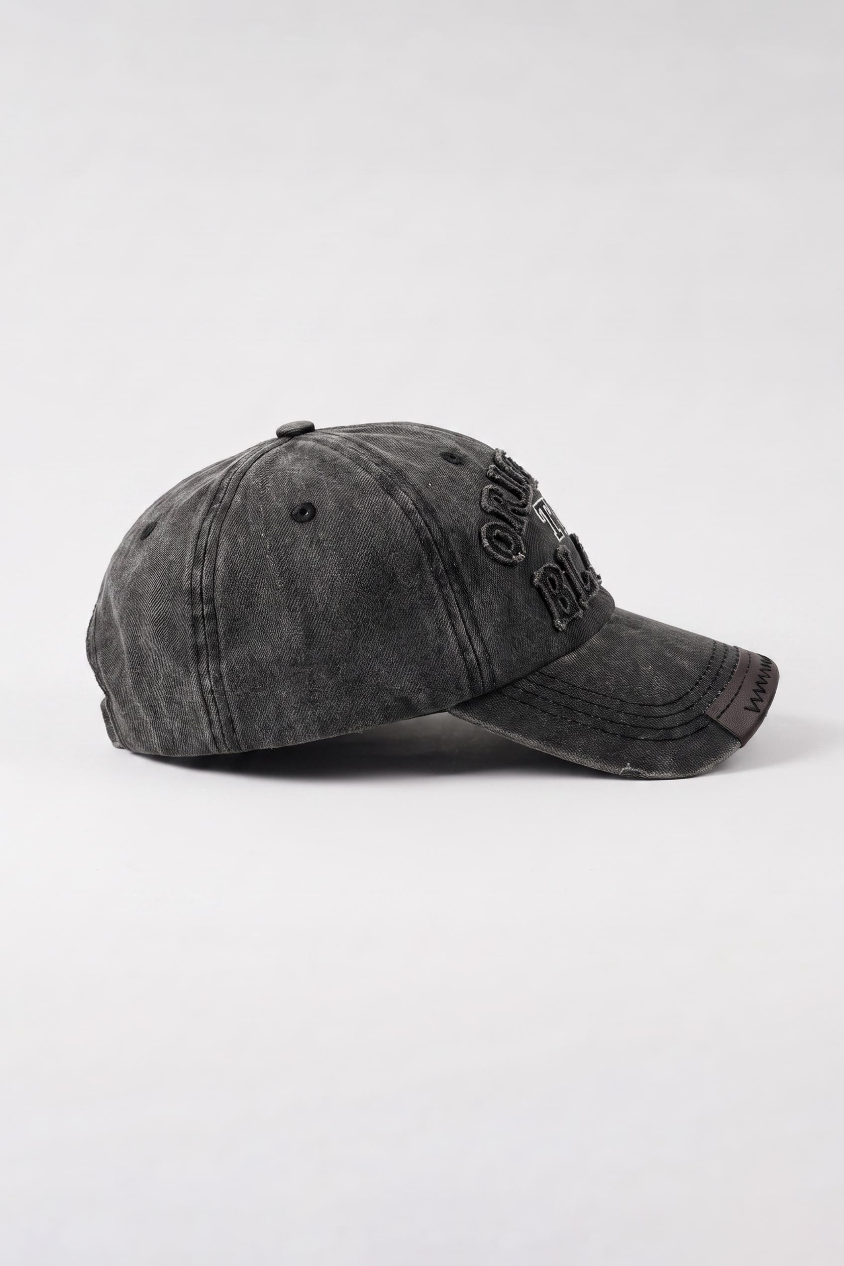 Unisex Original Nakışlı Yıkamalı Beyzbol Şapka Antrasit