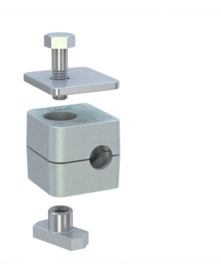 216G0 10MM ALÜMİNYUM RAYA UYUMLU ÜSTLÜKLÜ KELEPÇE