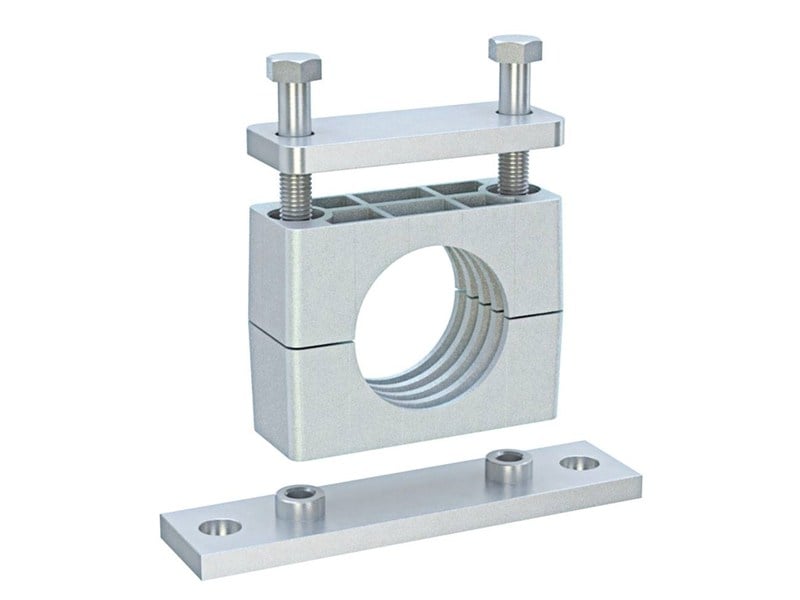 223a2 25mm Alüminyum Montaj Delikli Kelepçe Ağır Seri