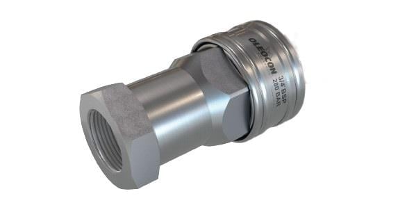 3/8 BSP PASLANMAZ HİDROLİK OTOMATİK RAKOR ( DİŞİ )