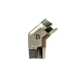 R1/8-28 Npt M10x1 6ll Npt-metrik 45 Dirsek