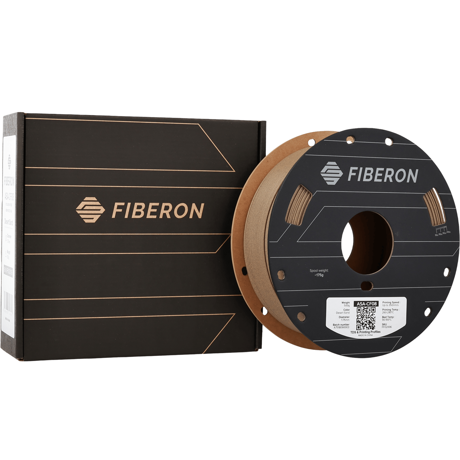 Fiberon ASA-CF08 Çöl Kumu Filament | UV Dayanımlı Karbon Fiber