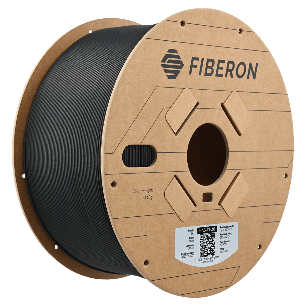 Fiberon PA6-CF20 Siyah Filament 3 KG