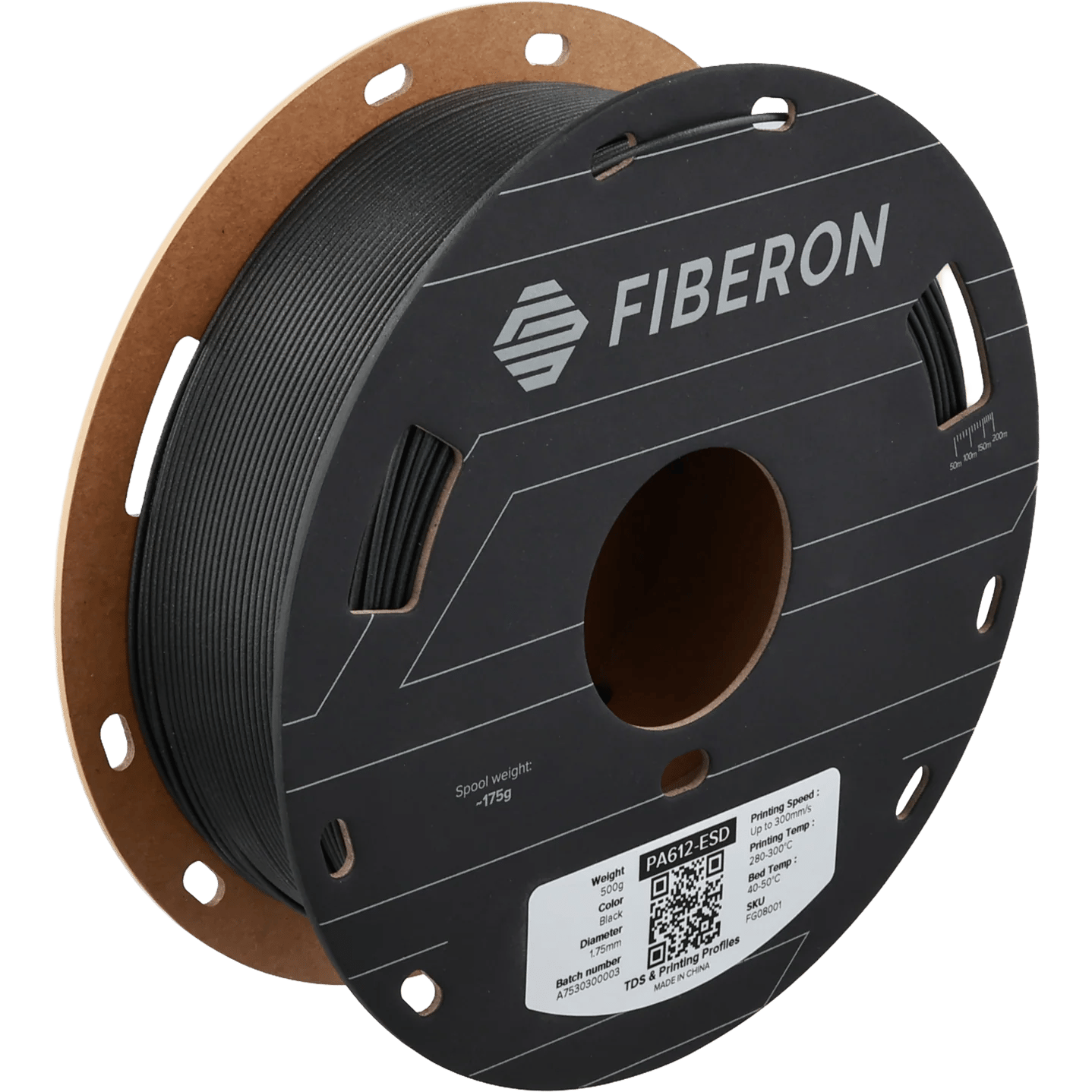 Fiberon PA612-ESD Siyah Filament