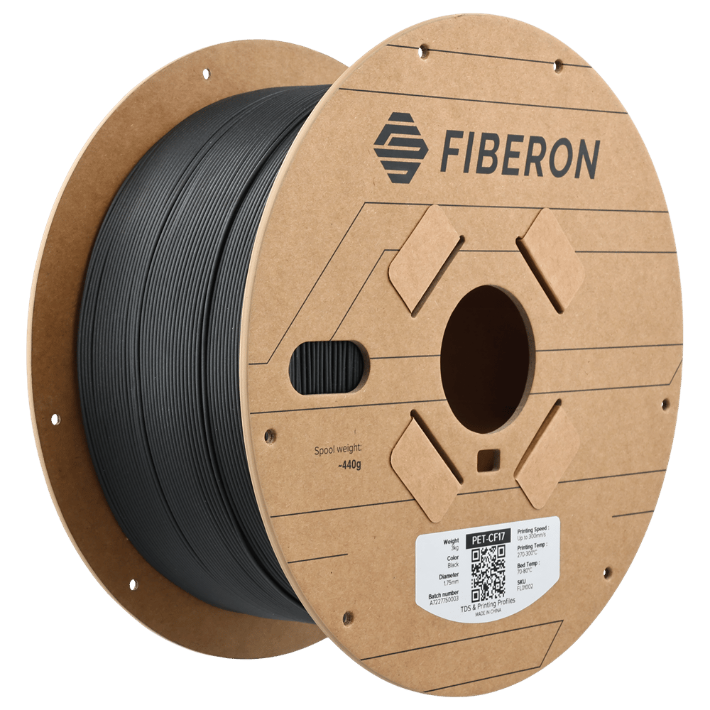 Fiberon PET-CF17 Siyah Filament 3 KG